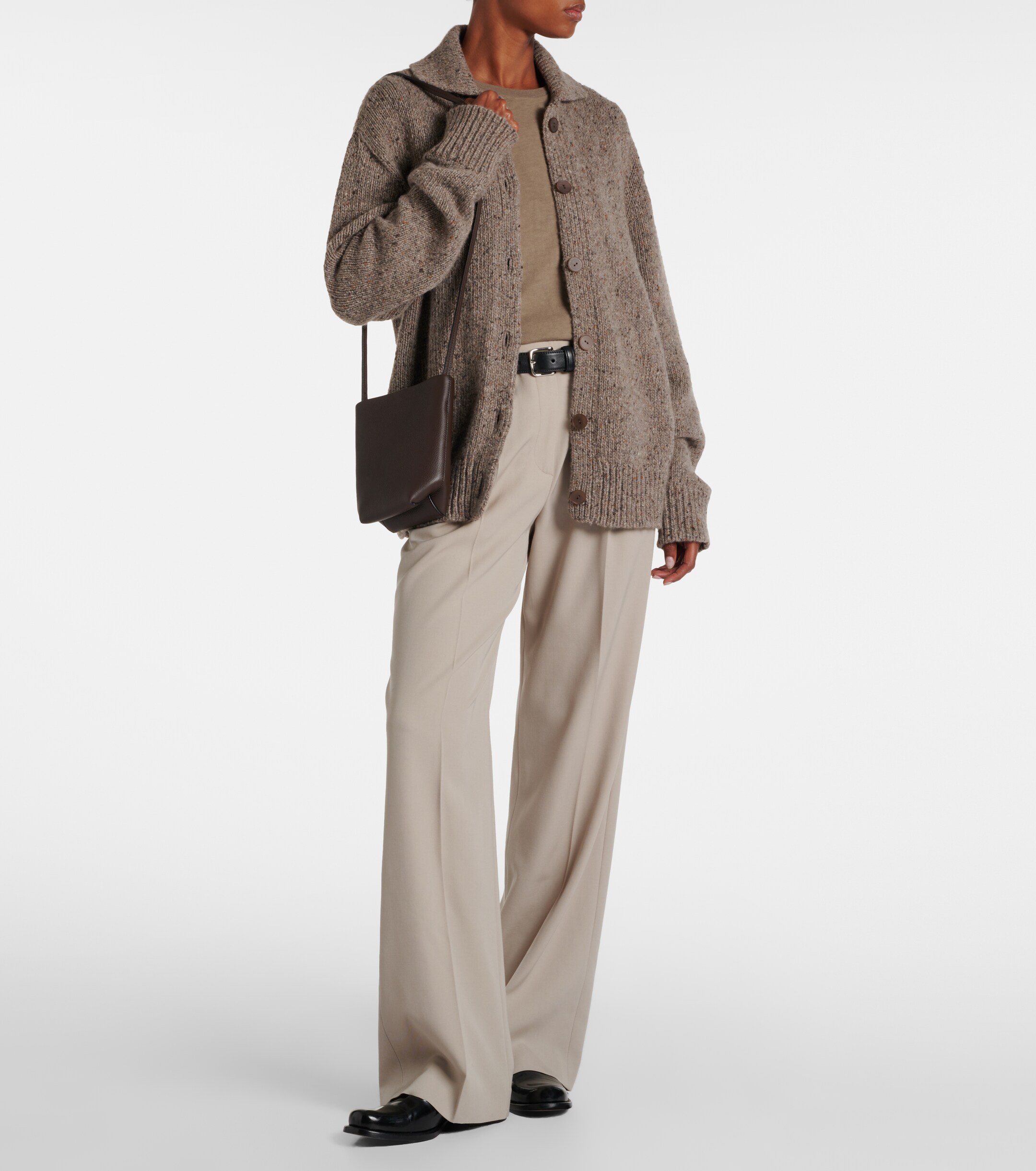 The Row N/S Park leather crossbody bag