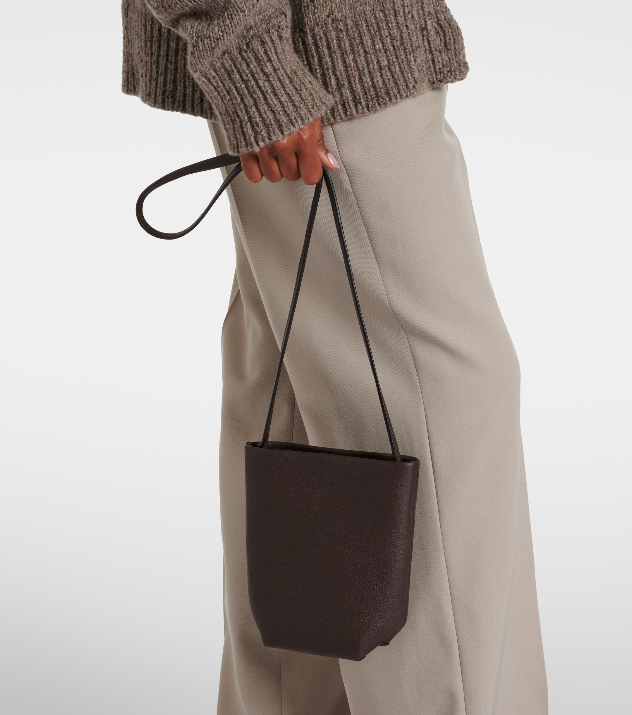 The Row N/S Park leather crossbody bag