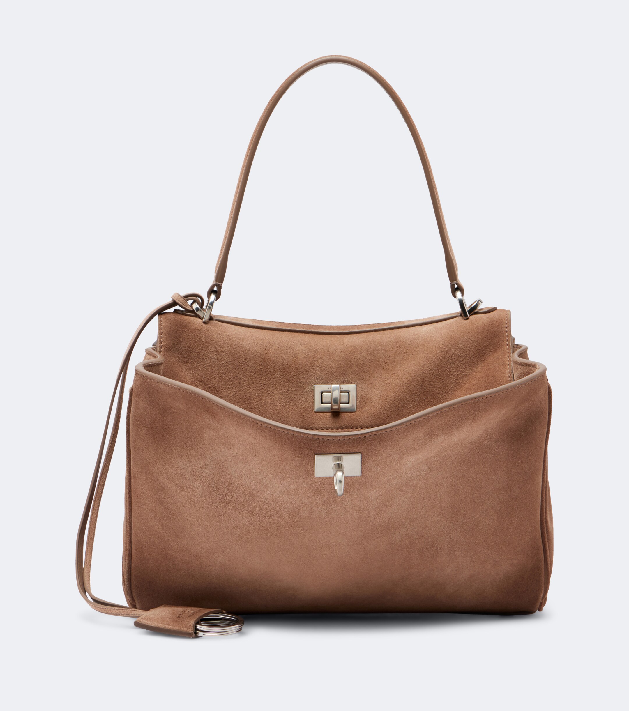 Balenciaga Rodeo Small suede top-handle bag