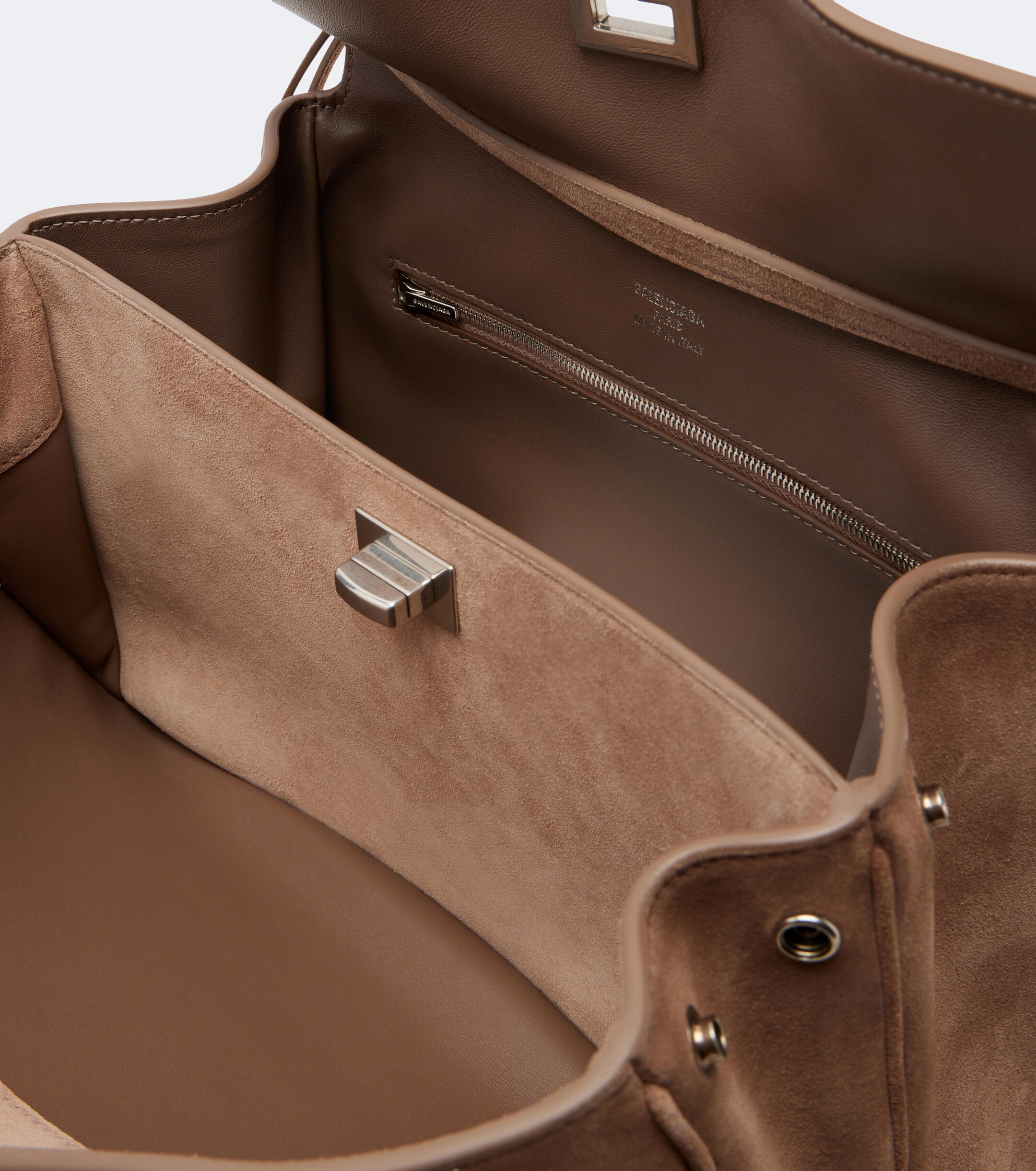 Balenciaga Rodeo Small suede top-handle bag