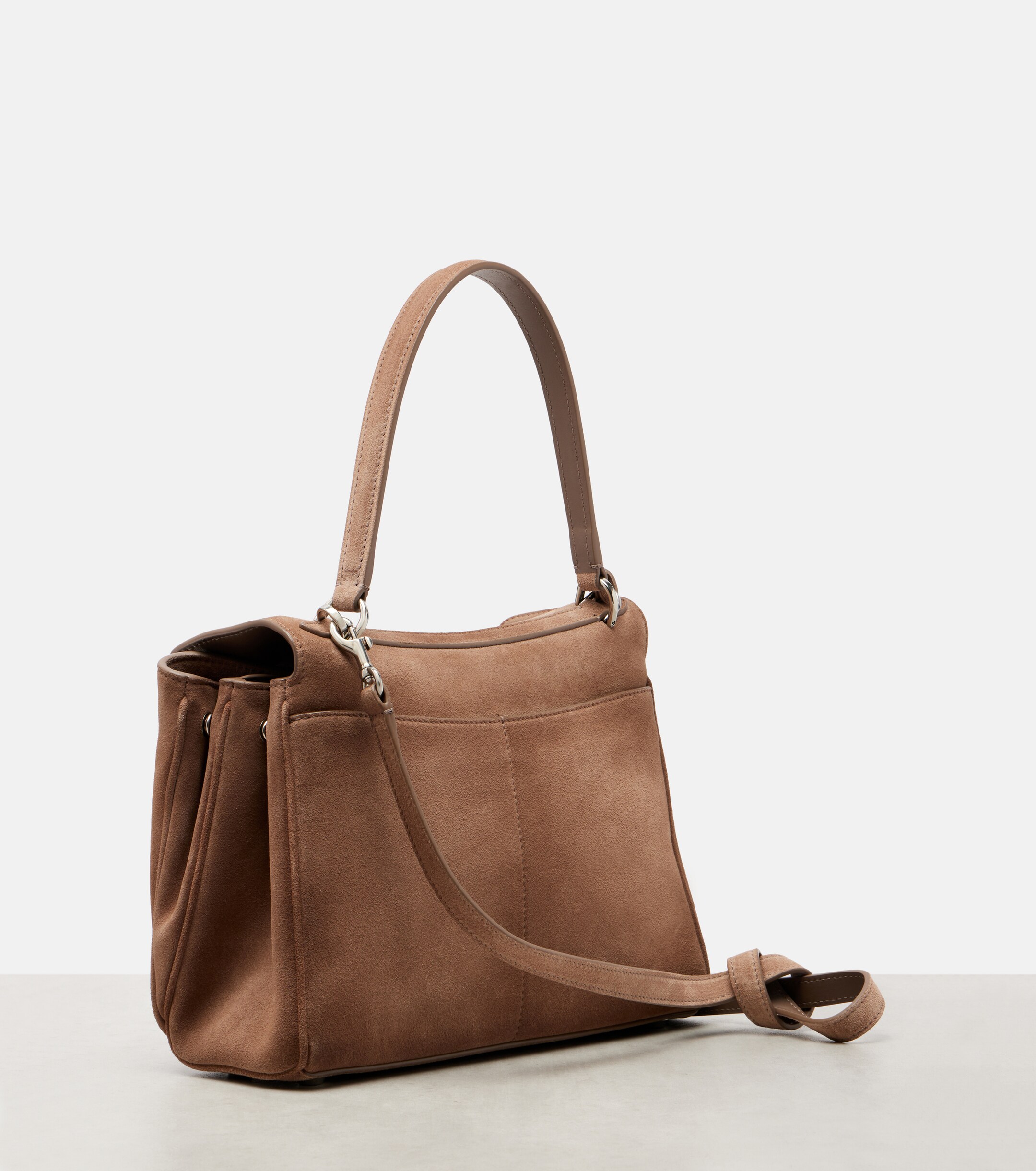 Balenciaga Rodeo Small suede top-handle bag