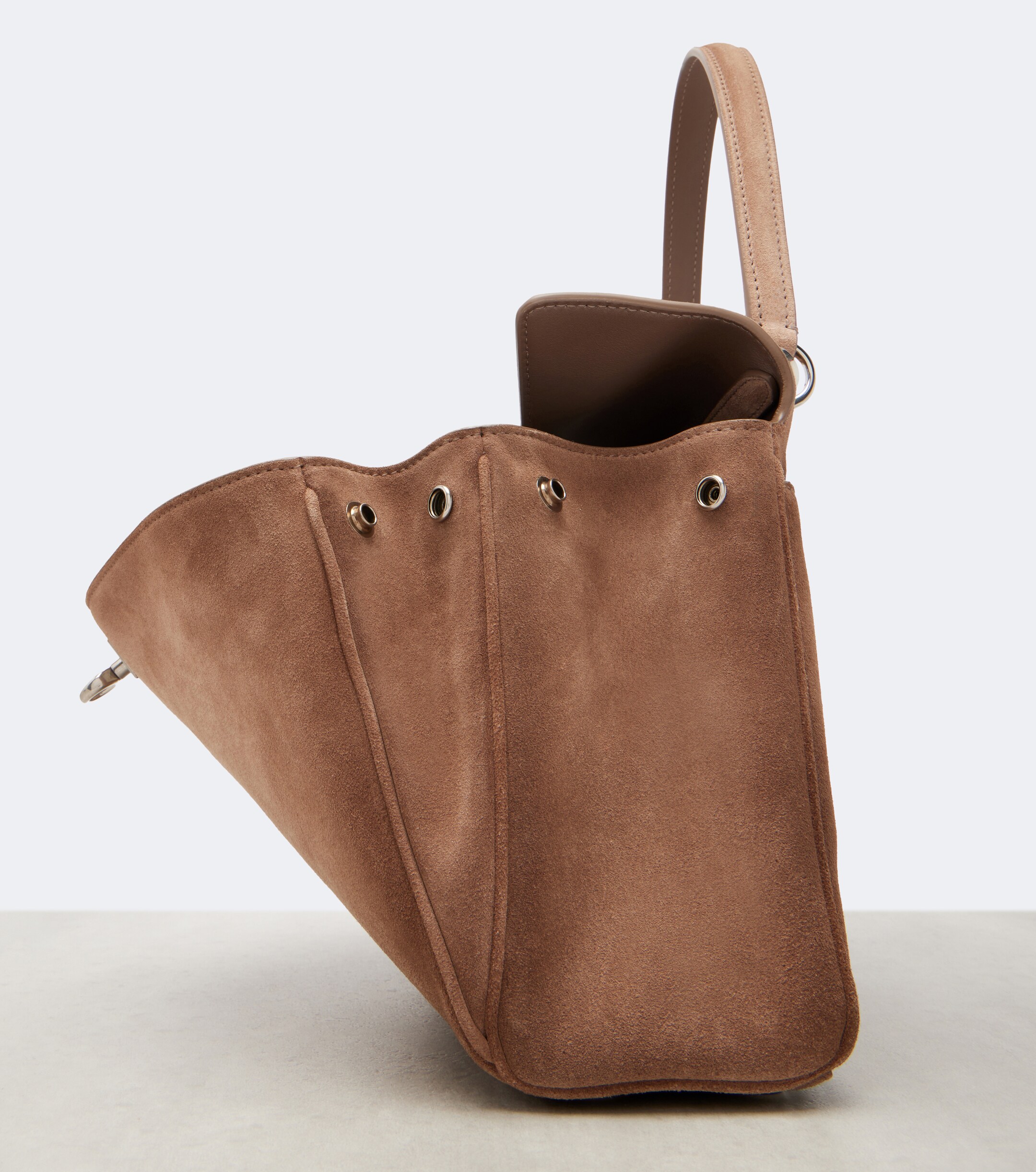 Balenciaga Rodeo Small suede top-handle bag