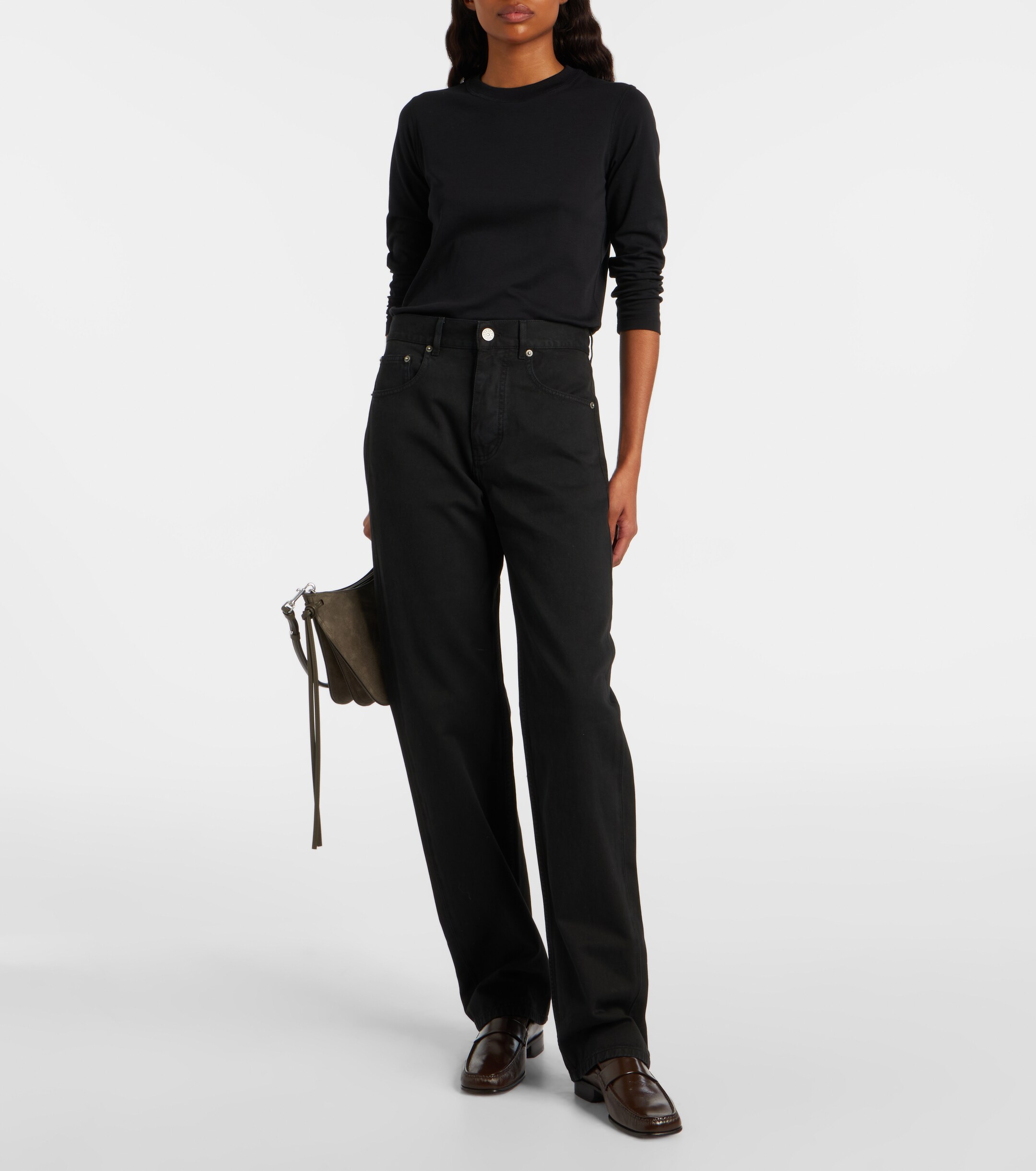 PHOEBE PHILO Small Gig suede shoulder bag thumbnail