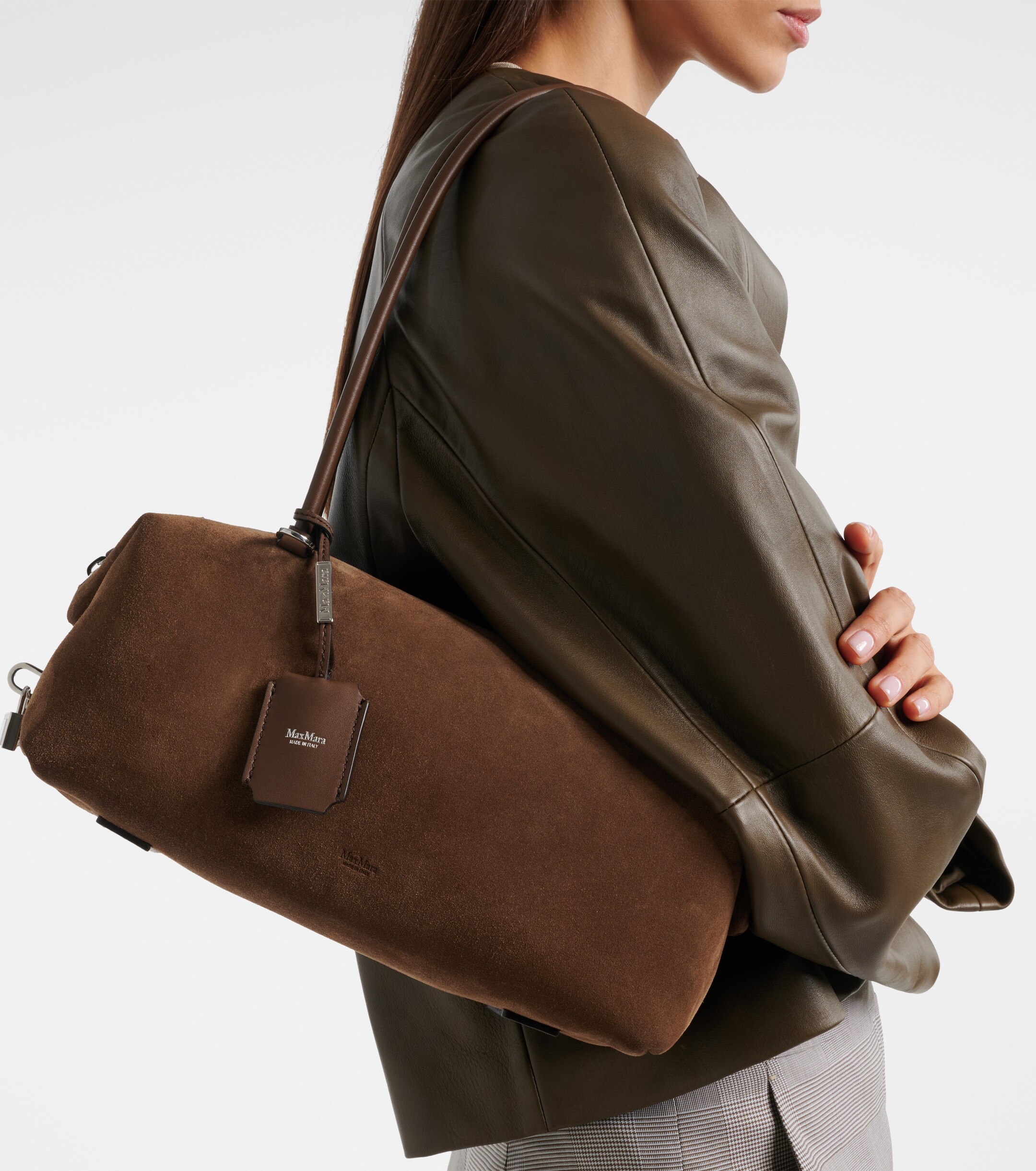 Max Mara Medium suede shoulder bag