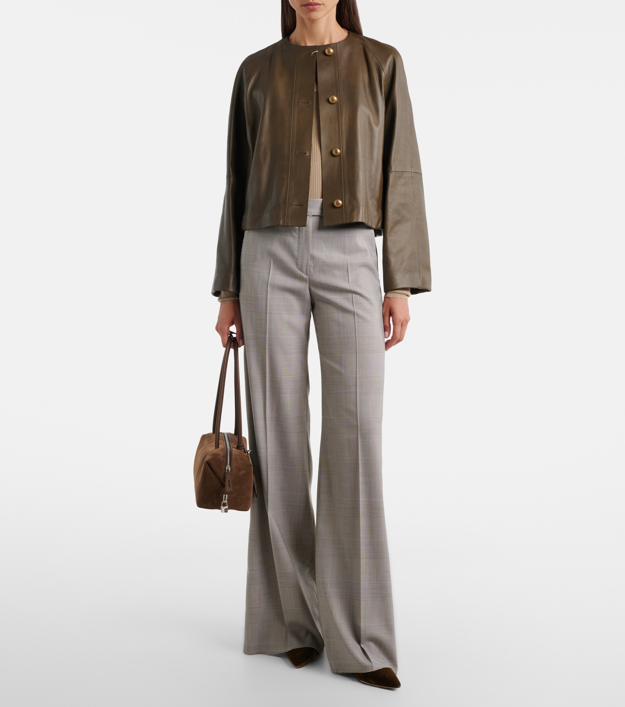 Max Mara Medium suede shoulder bag