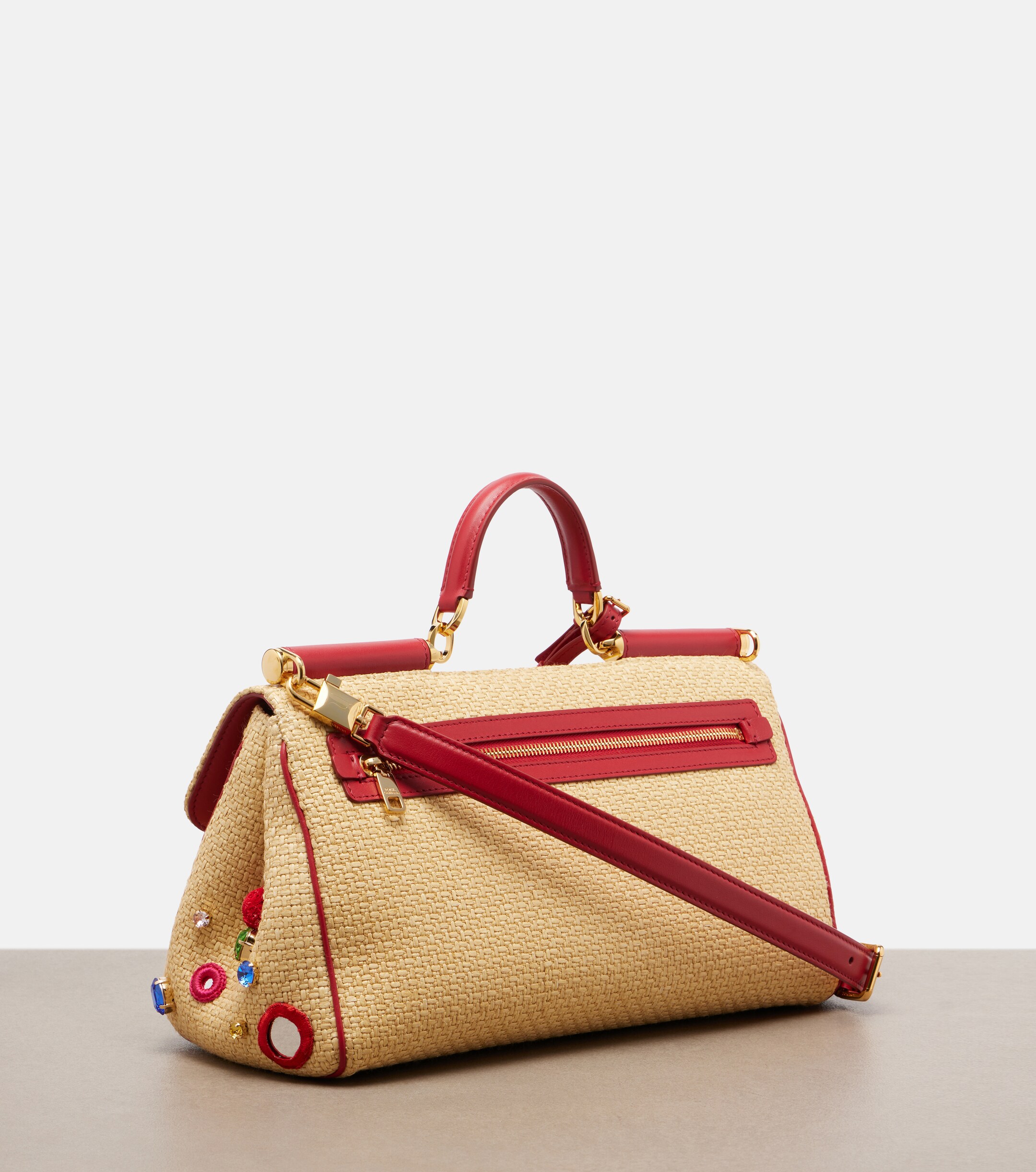 Dolce&Gabbana Sicily Medium embellished top-handle bag