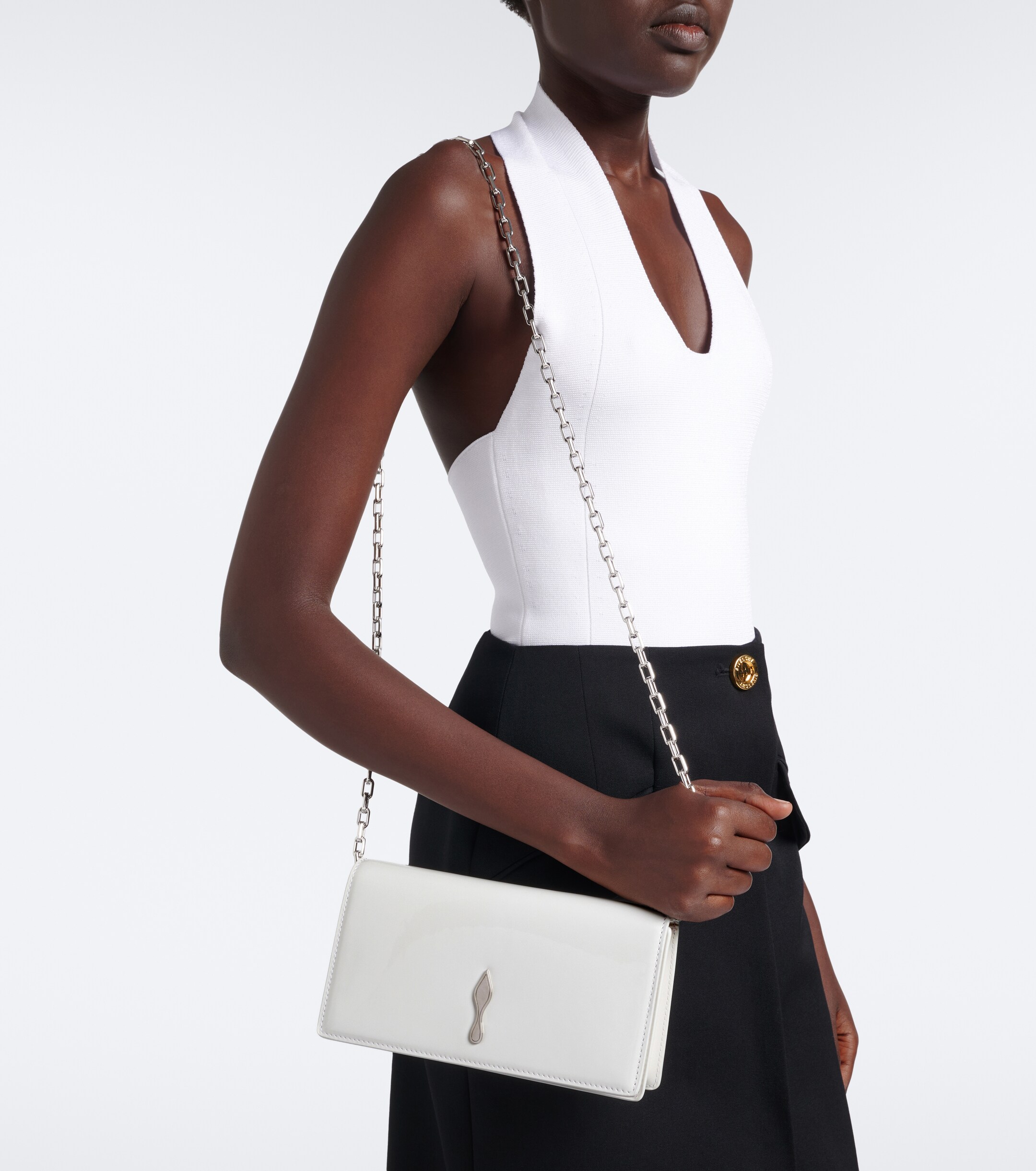 CHRISTIAN LOUBOUTIN Bettina Small patent leather clutch