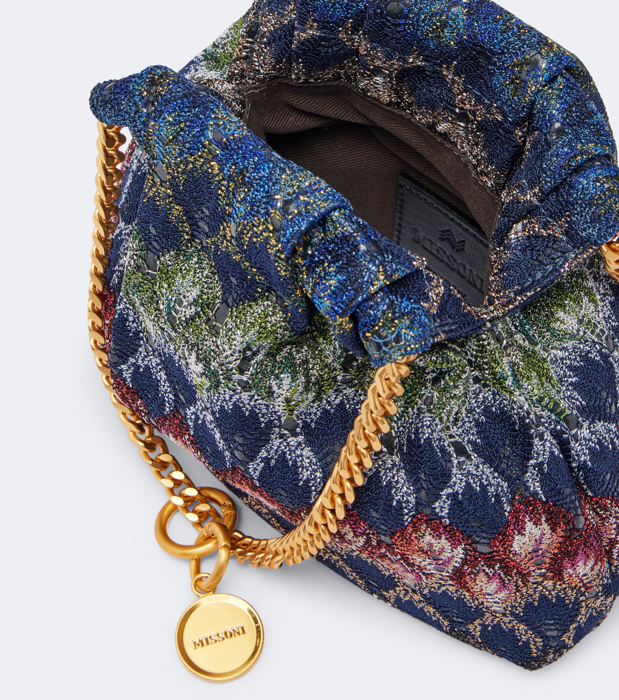 Missoni Mini lamé top-handle bag