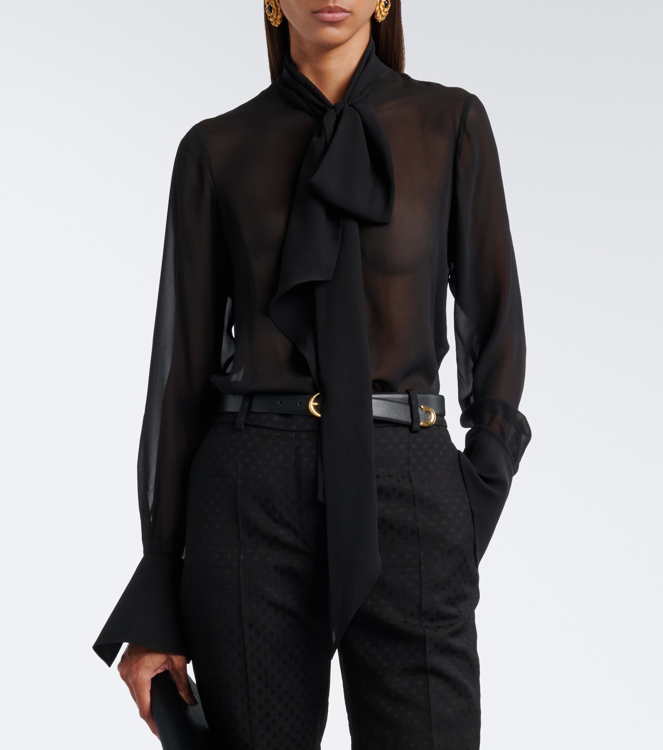 Nina Ricci Nina Ricci Silk chiffon blouse