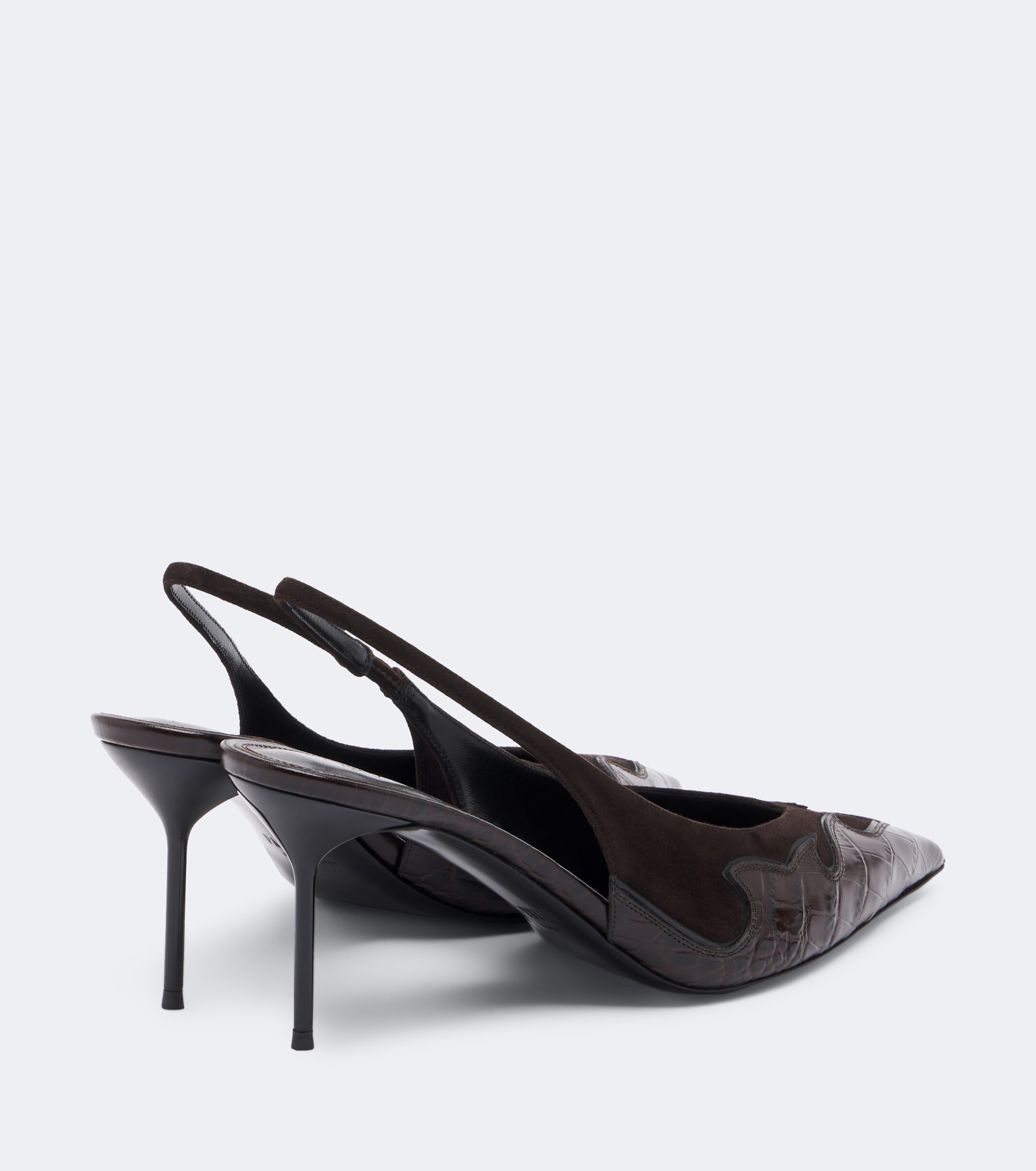 Paris Texas Paris Texas Lidia Queen of Hearts leather slingback pumps