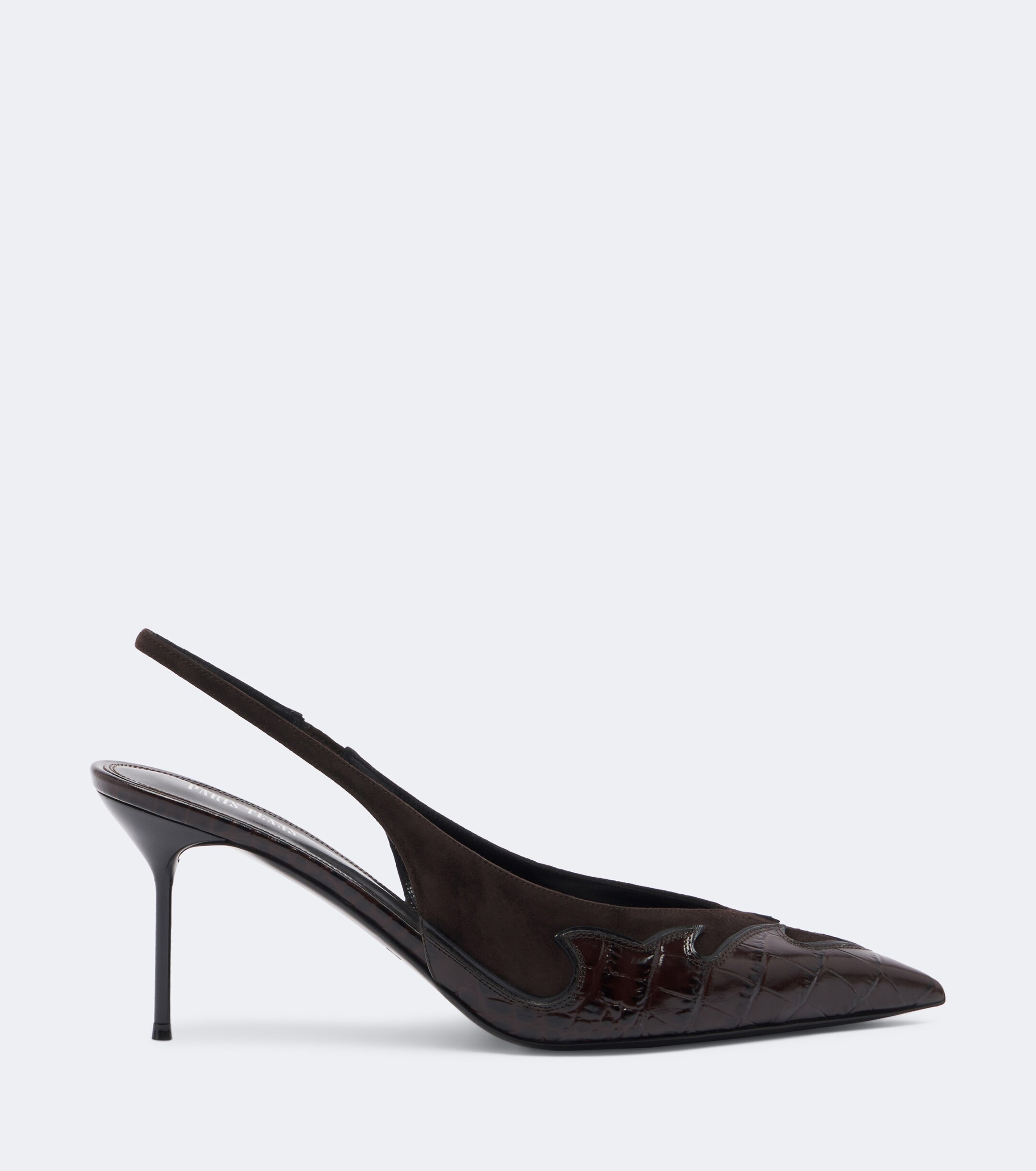 Paris Texas Paris Texas Lidia Queen of Hearts leather slingback pumps