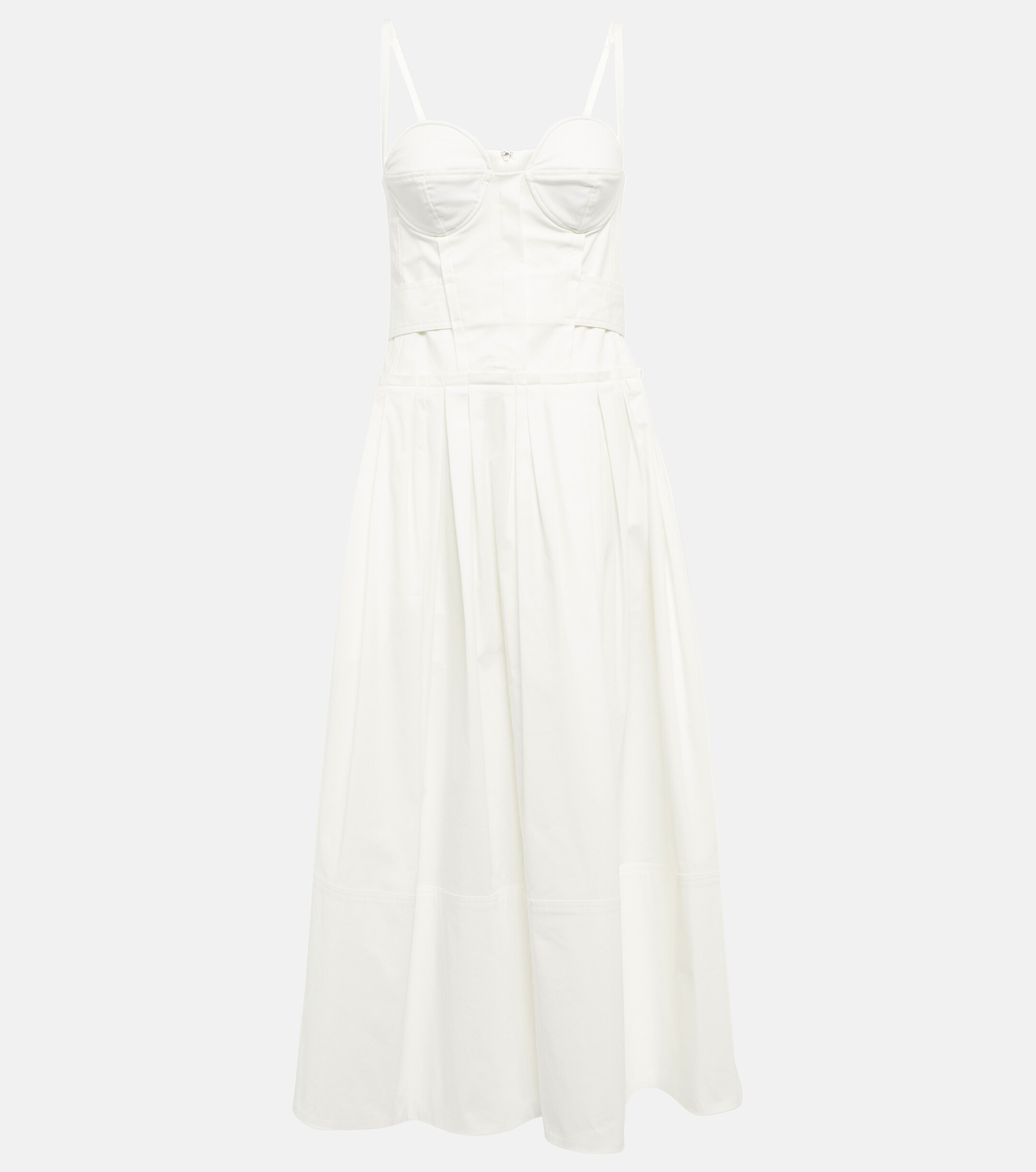 Proenza Schouler Cotton-blend midi dress thumbnail