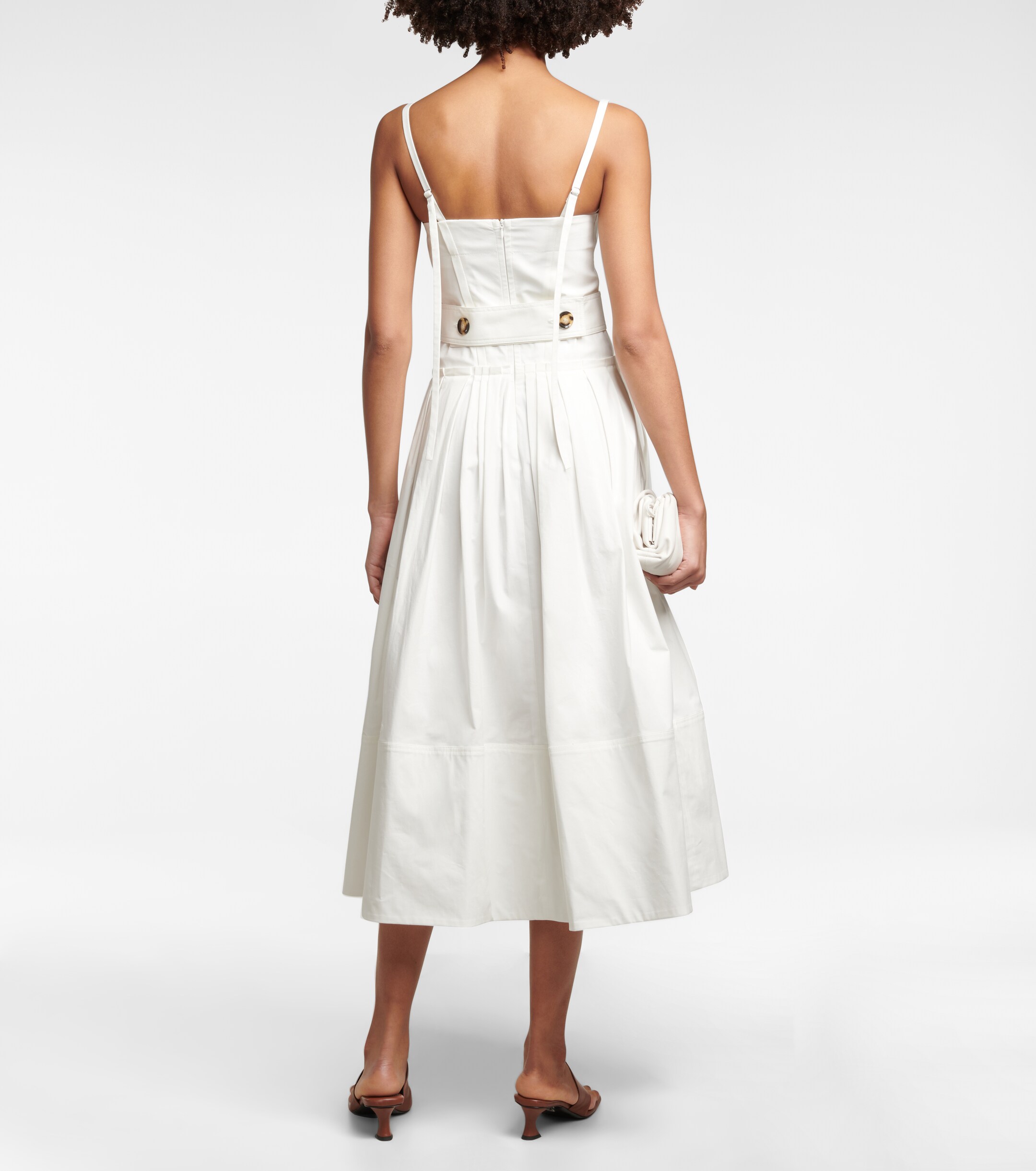 Proenza Schouler Cotton-blend midi dress thumbnail