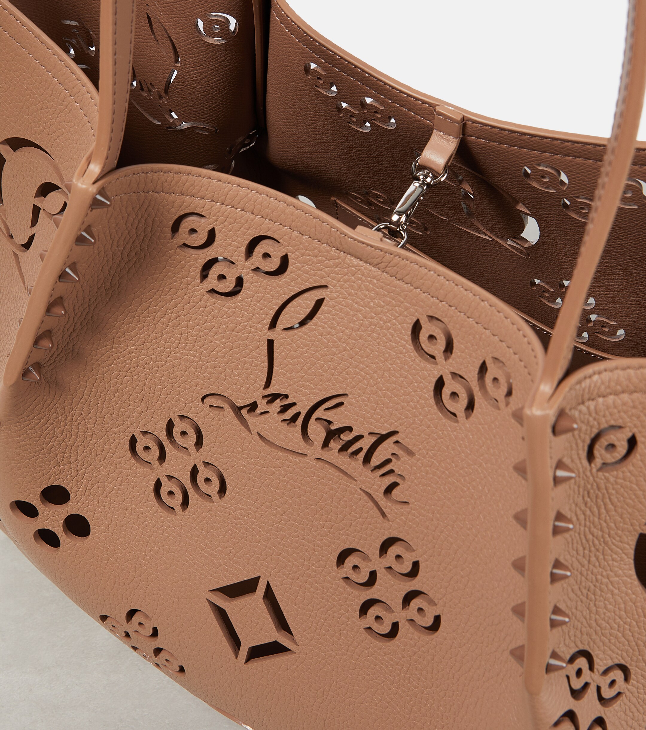 CHRISTIAN LOUBOUTIN Cabarock perforated tote bag
