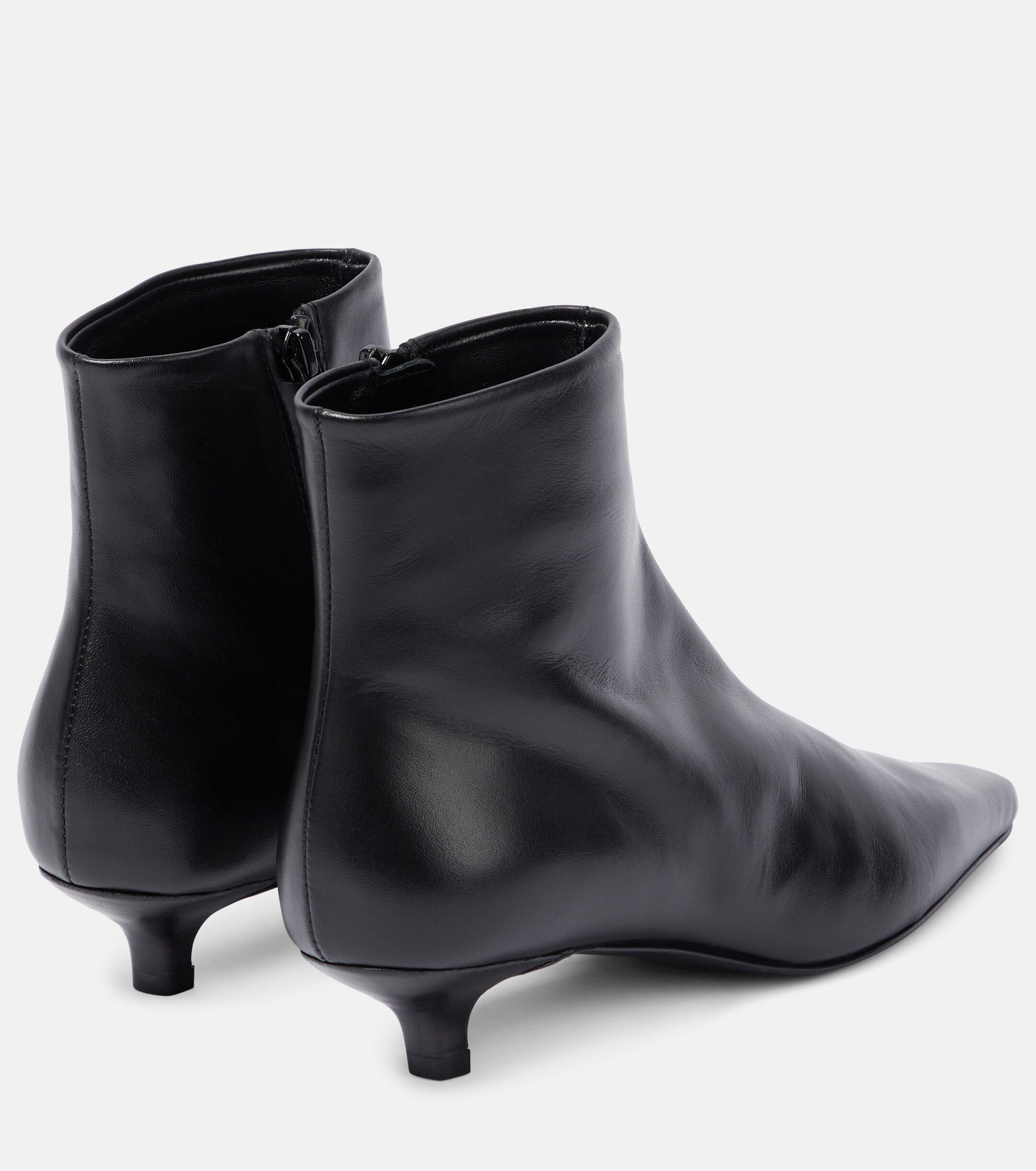 TOTEME Leather ankle boots thumbnail