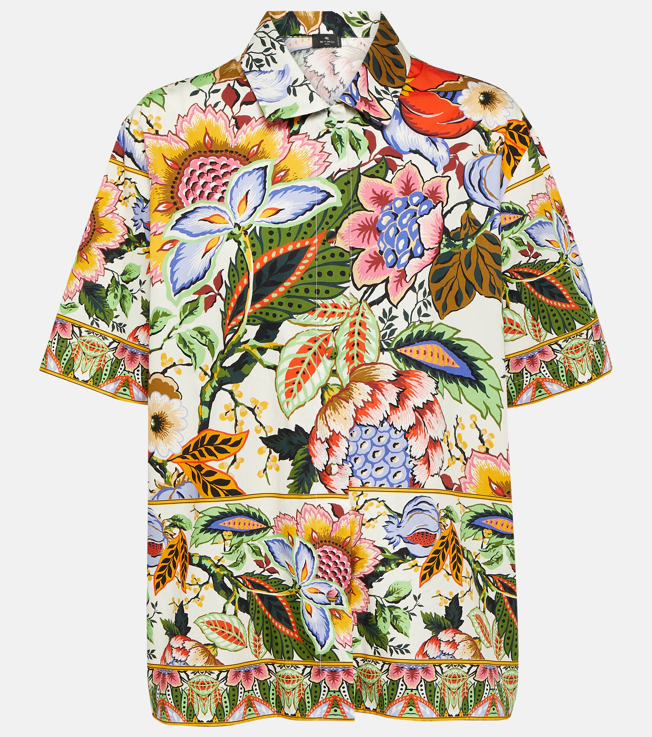 Etro Floral cotton shirt