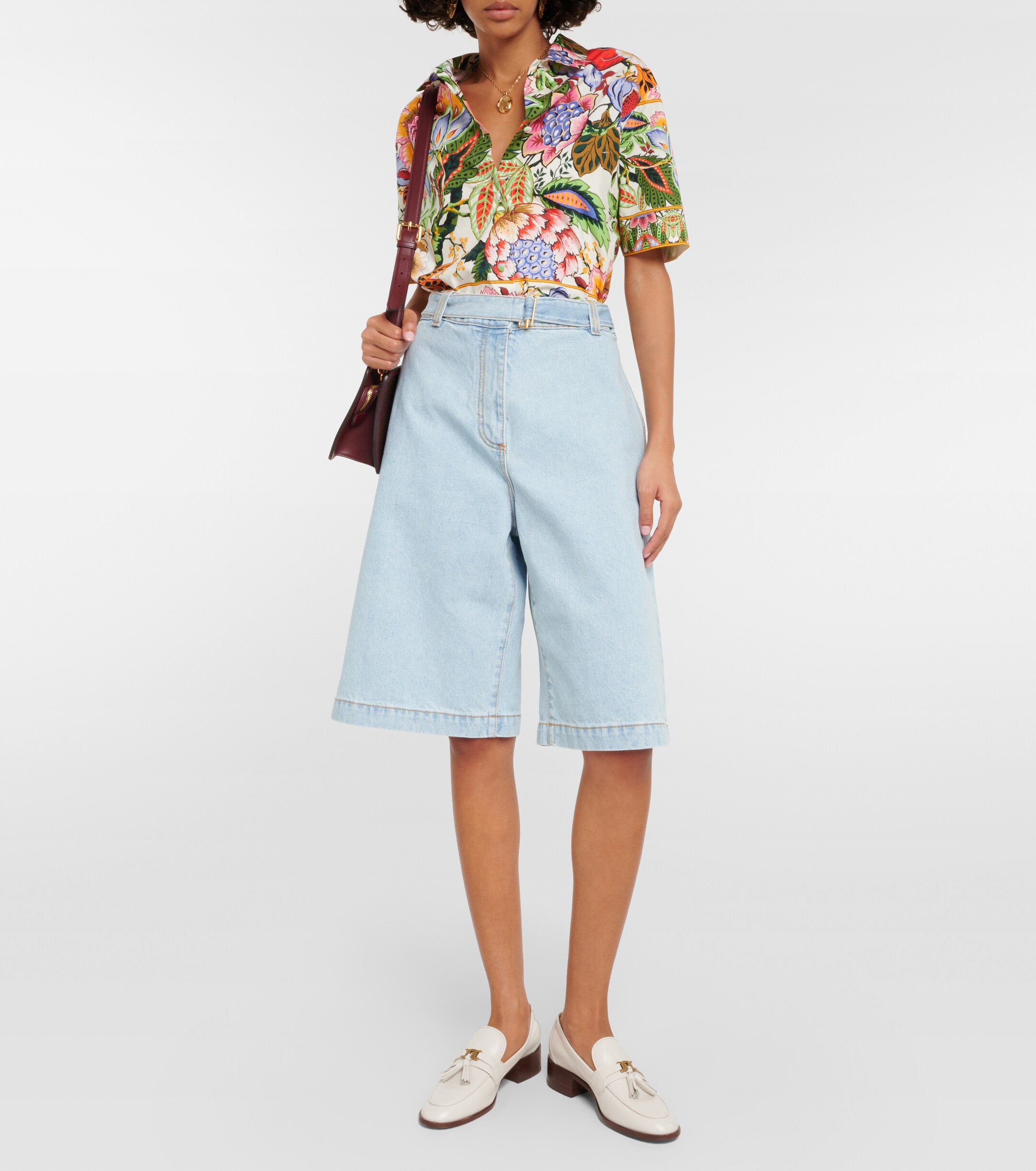 Etro Floral cotton shirt