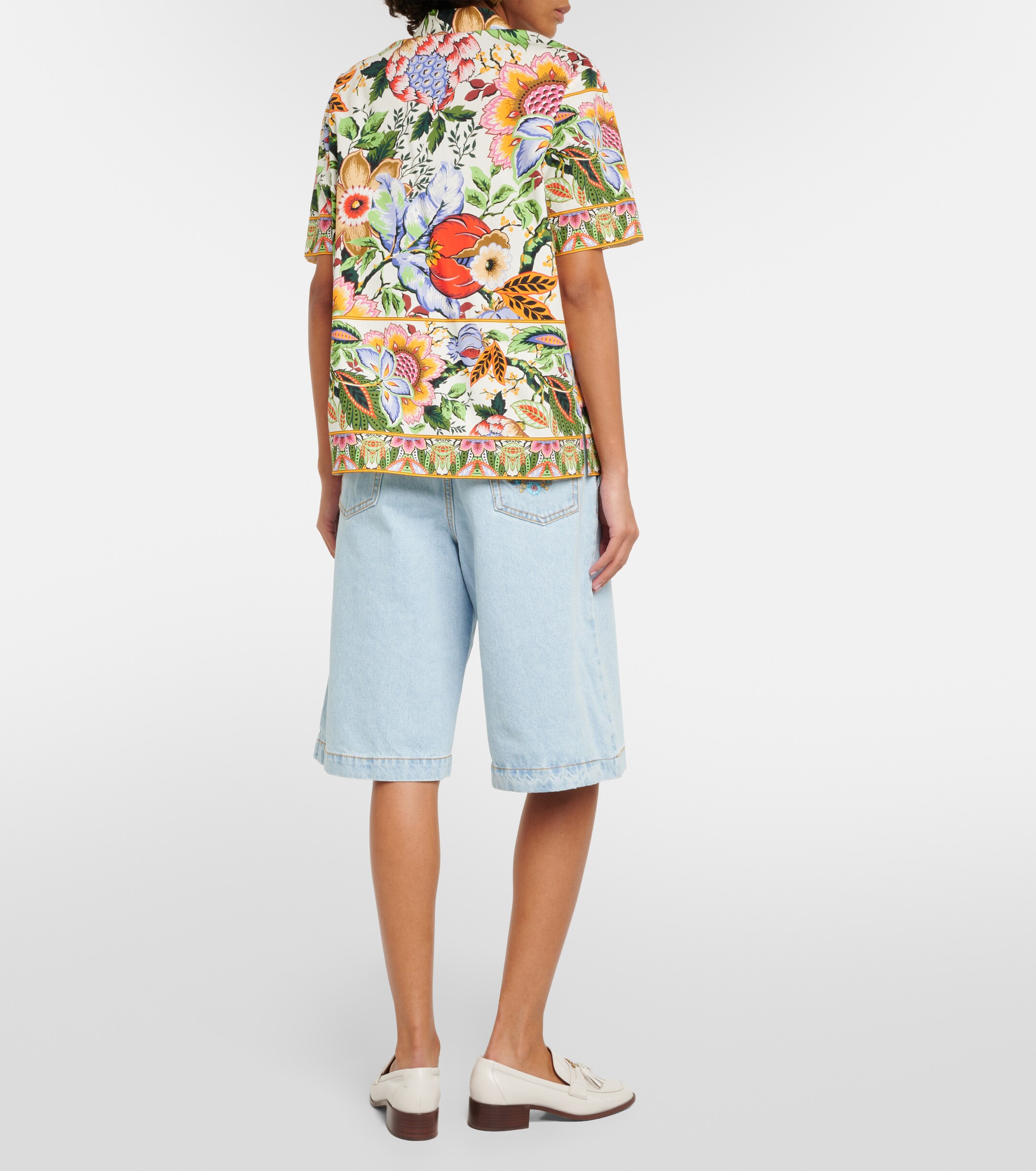 Etro Floral cotton shirt