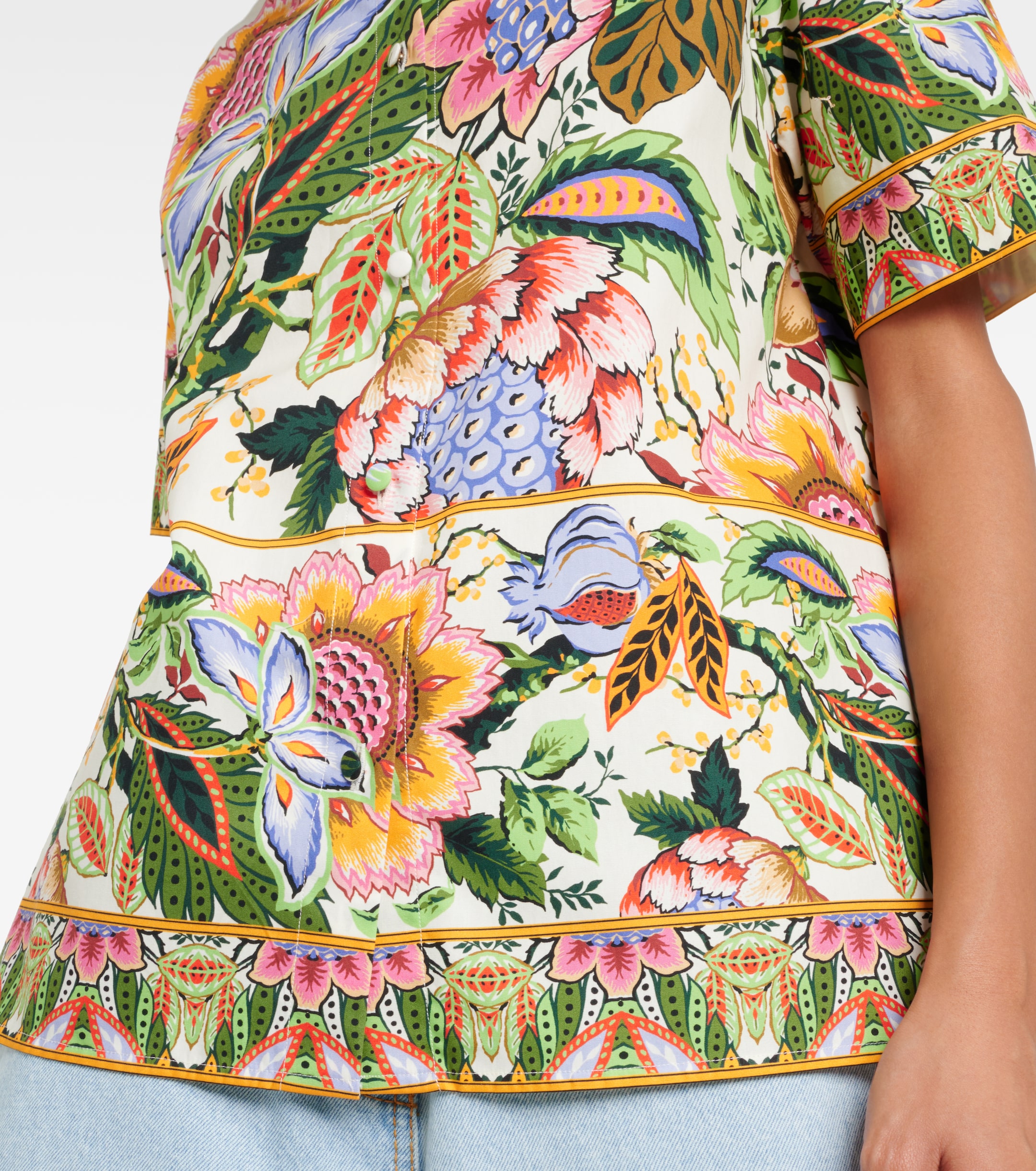 Etro Floral cotton shirt
