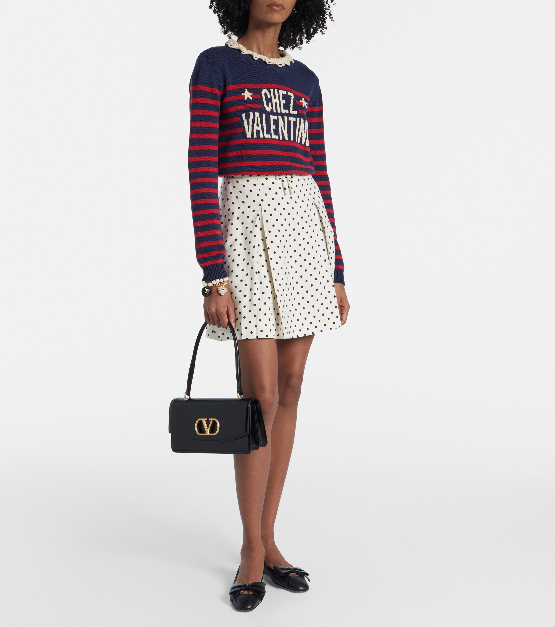 Valentino Garavani Vain Small VLogo leather shoulder bag thumbnail