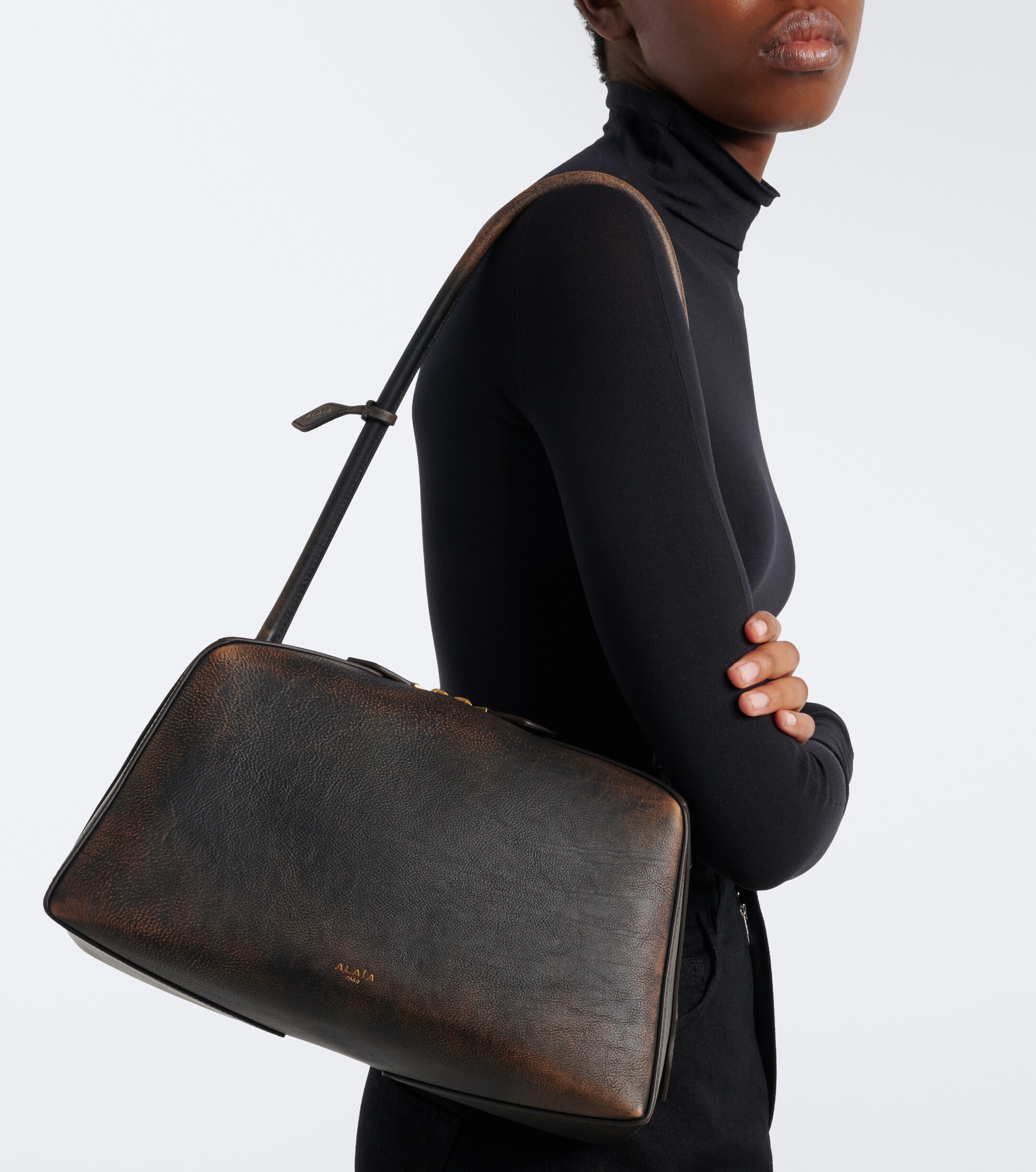 Alaïa Le Bouledogue leather shoulder bag