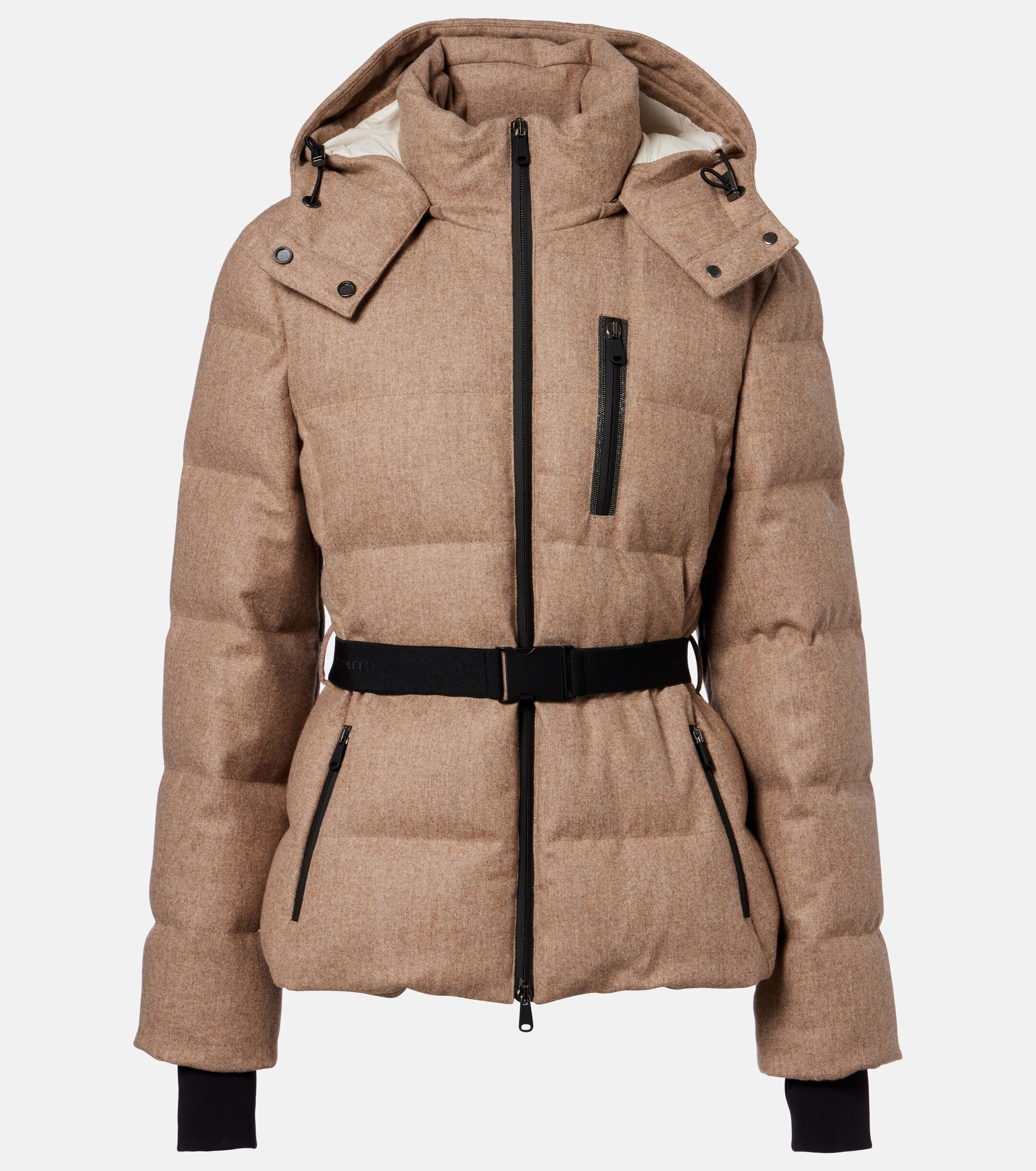 Brunello Cucinelli Brunello Cucinelli Virgin wool flannel down jacket