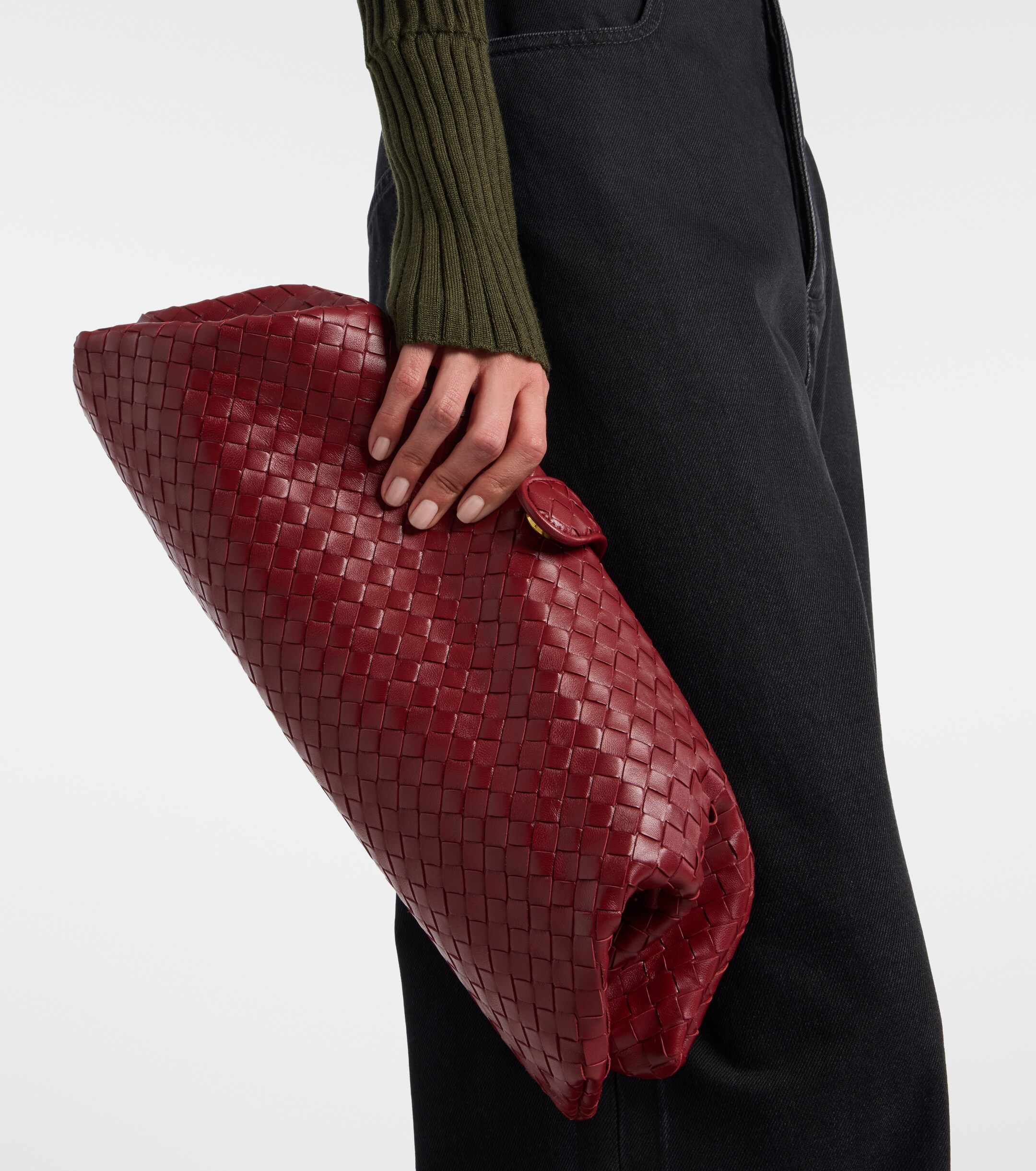 Bottega Veneta Lauren 1979 Intrecciato leather clutch