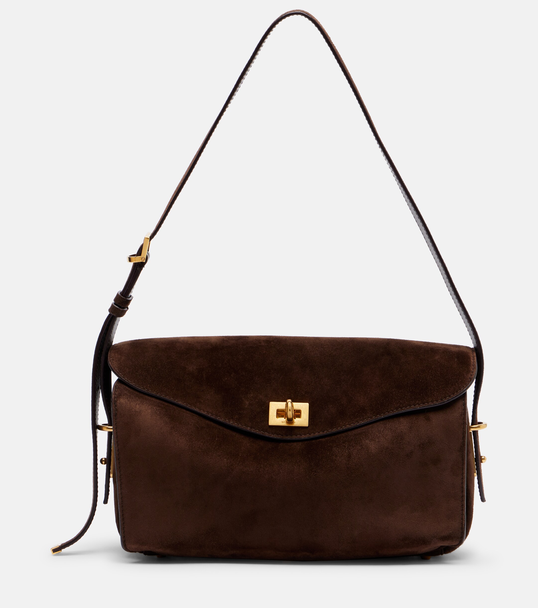 Balenciaga Le 7 Medium suede shoulder bag