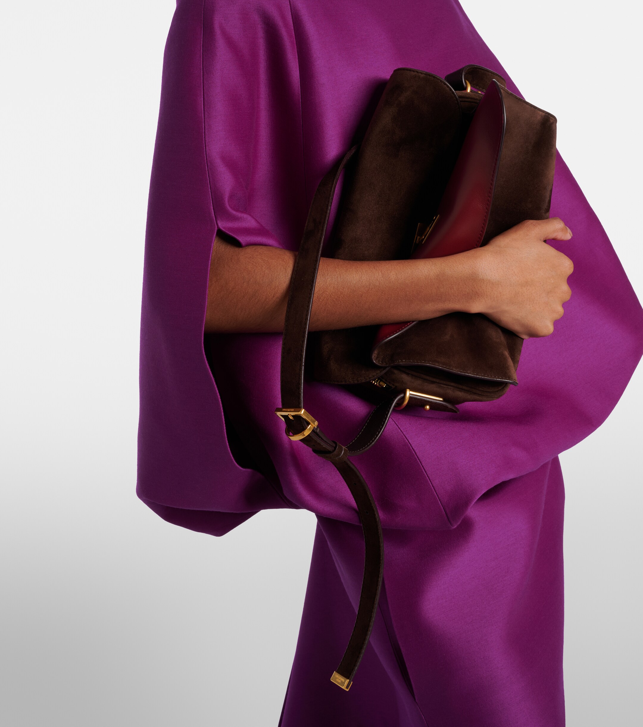 Balenciaga Le 7 Medium suede shoulder bag