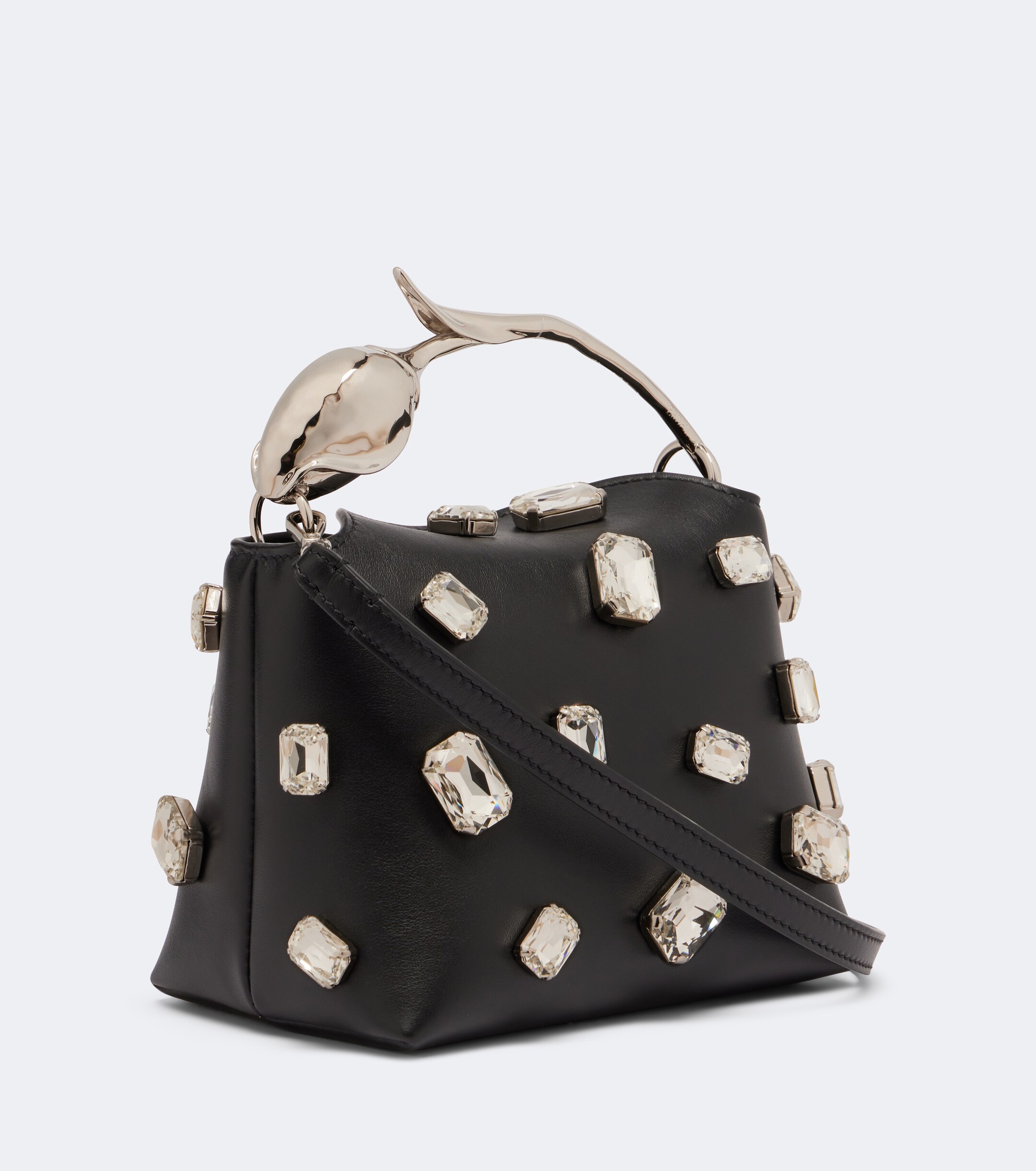 Erdem Bloom Mini leather top-handle bag