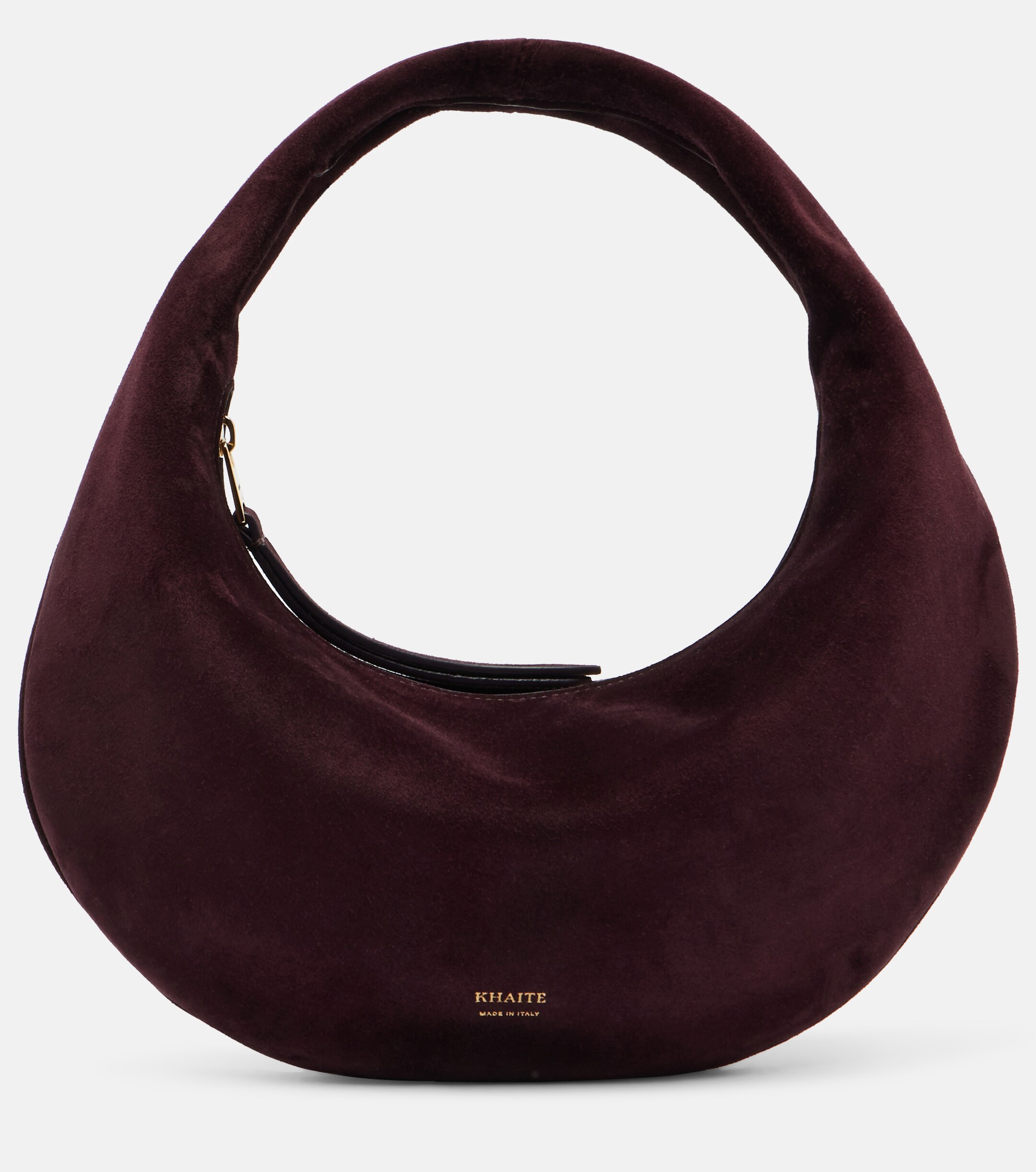 KHAITE Olivia Mini suede top-handle bag