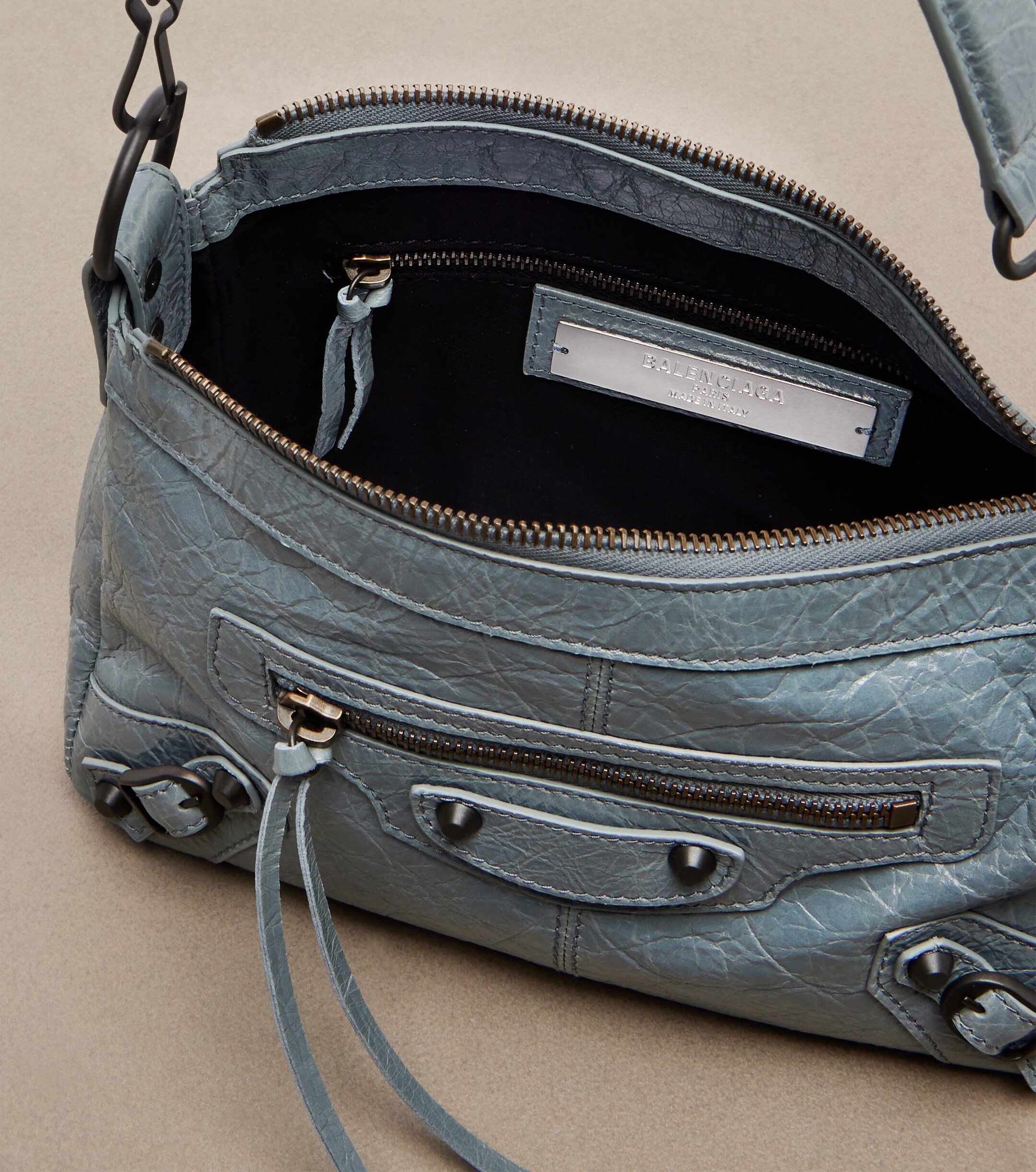Balenciaga Le City Moto Mini leather shoulder bag