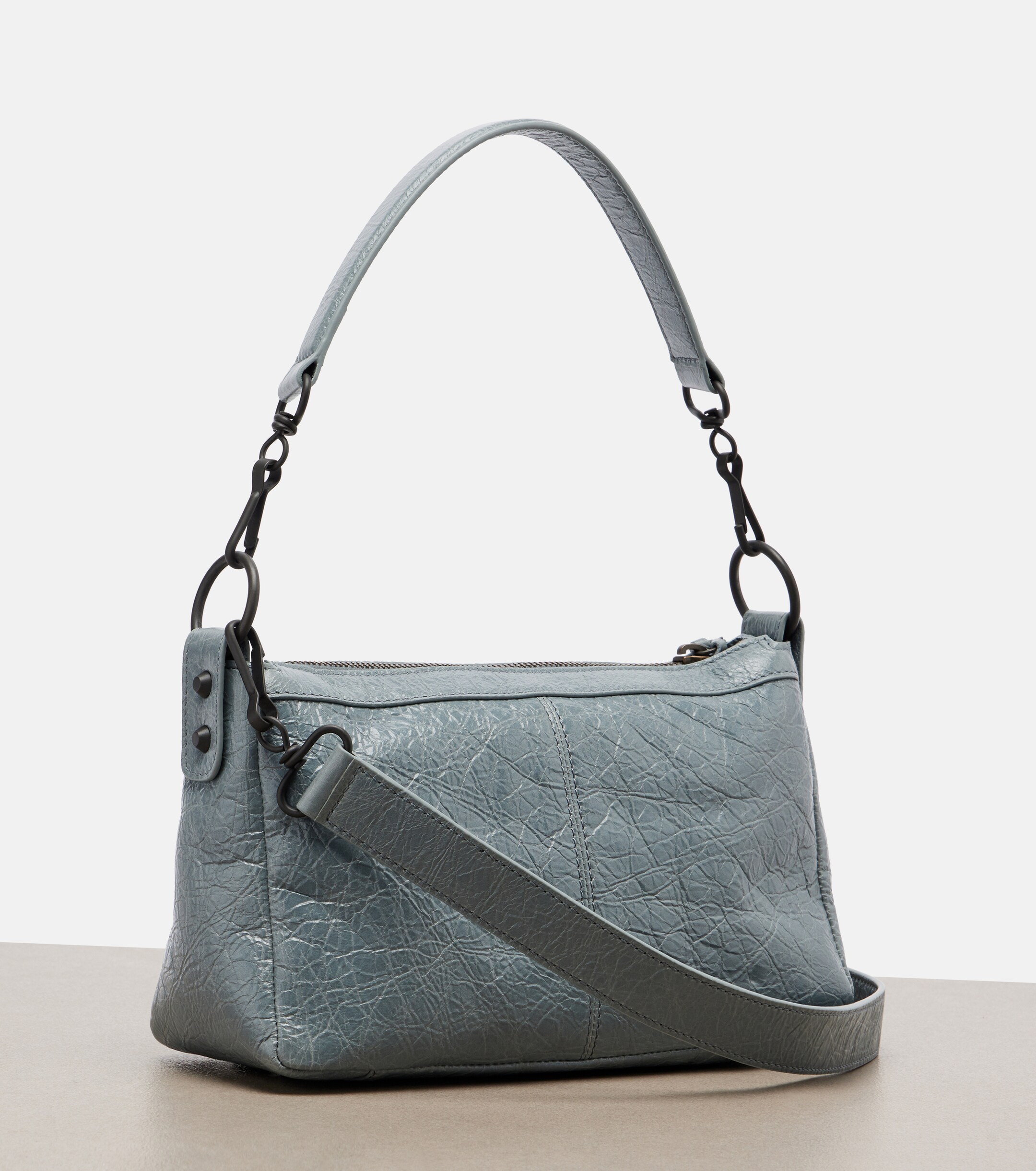 Balenciaga Le City Moto Mini leather shoulder bag