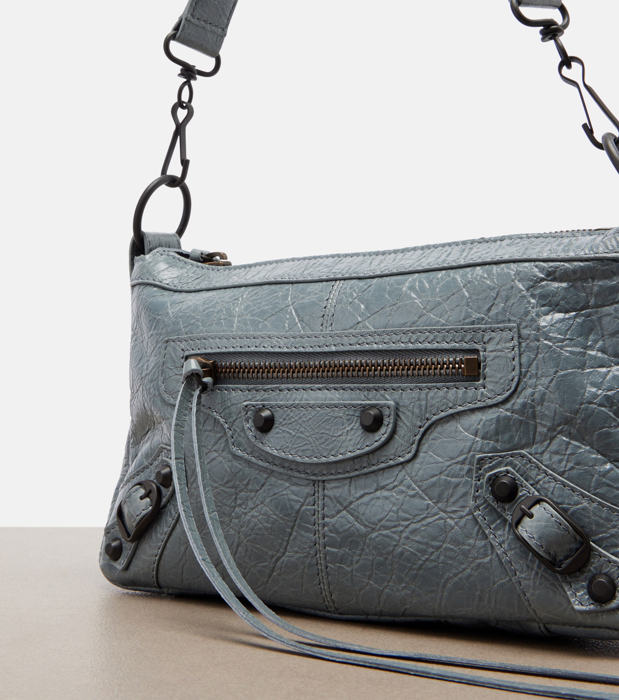 Balenciaga Le City Moto Mini leather shoulder bag