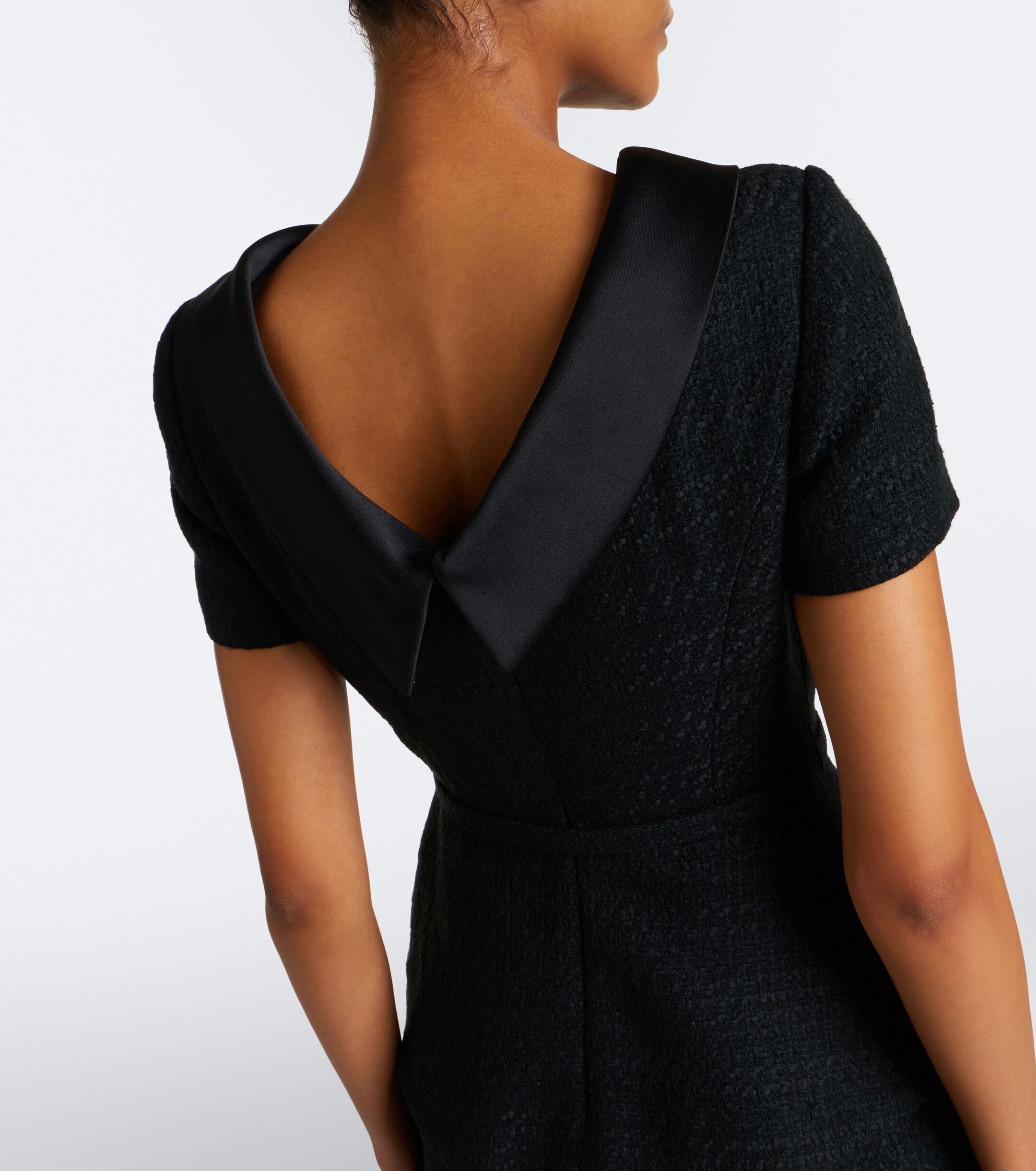 Roland Mouret Roland Mouret Belted peplum bouclé cocktail dress