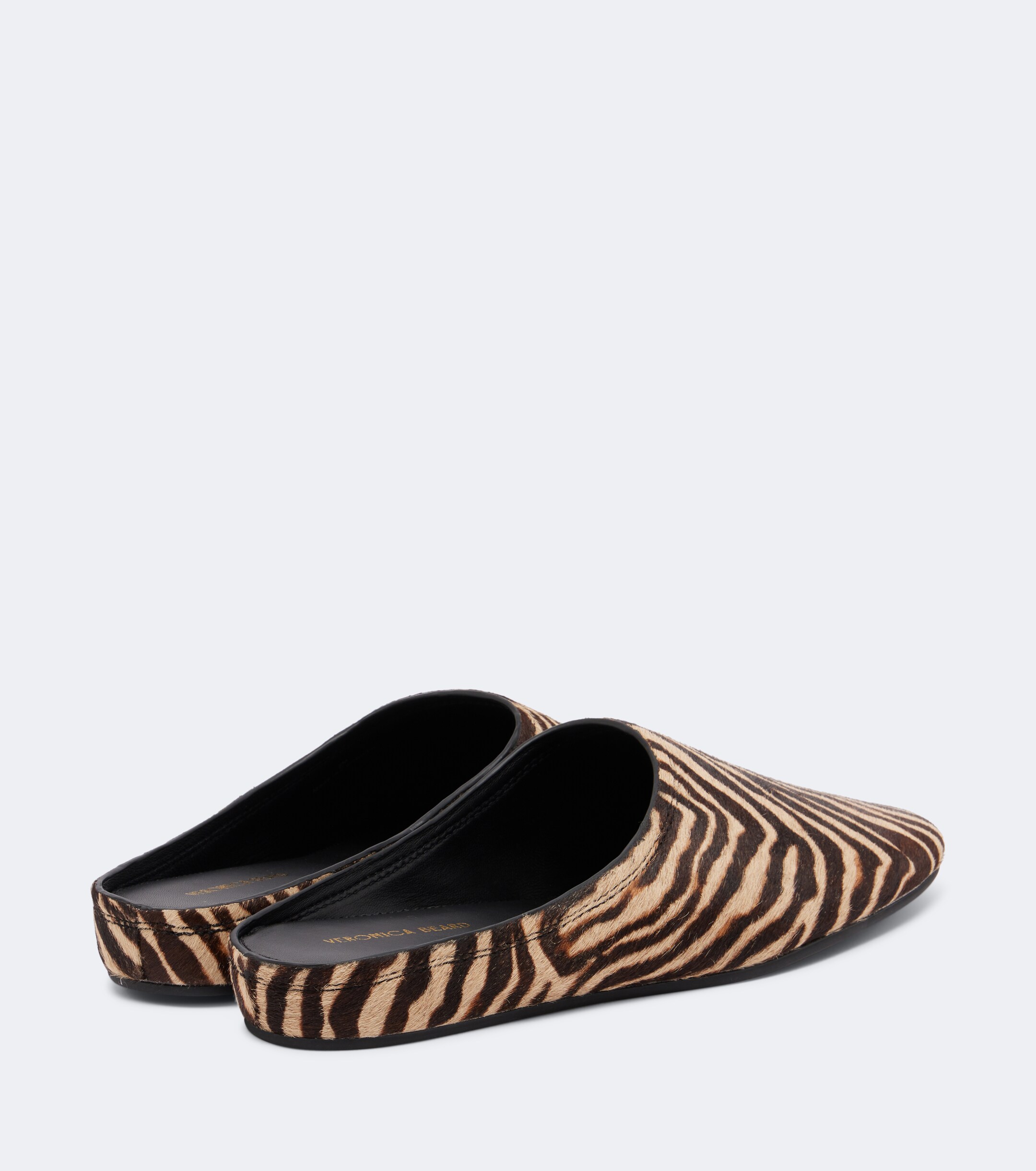 Veronica Beard Veronica Beard Narcisa zebra-print calf hair mules