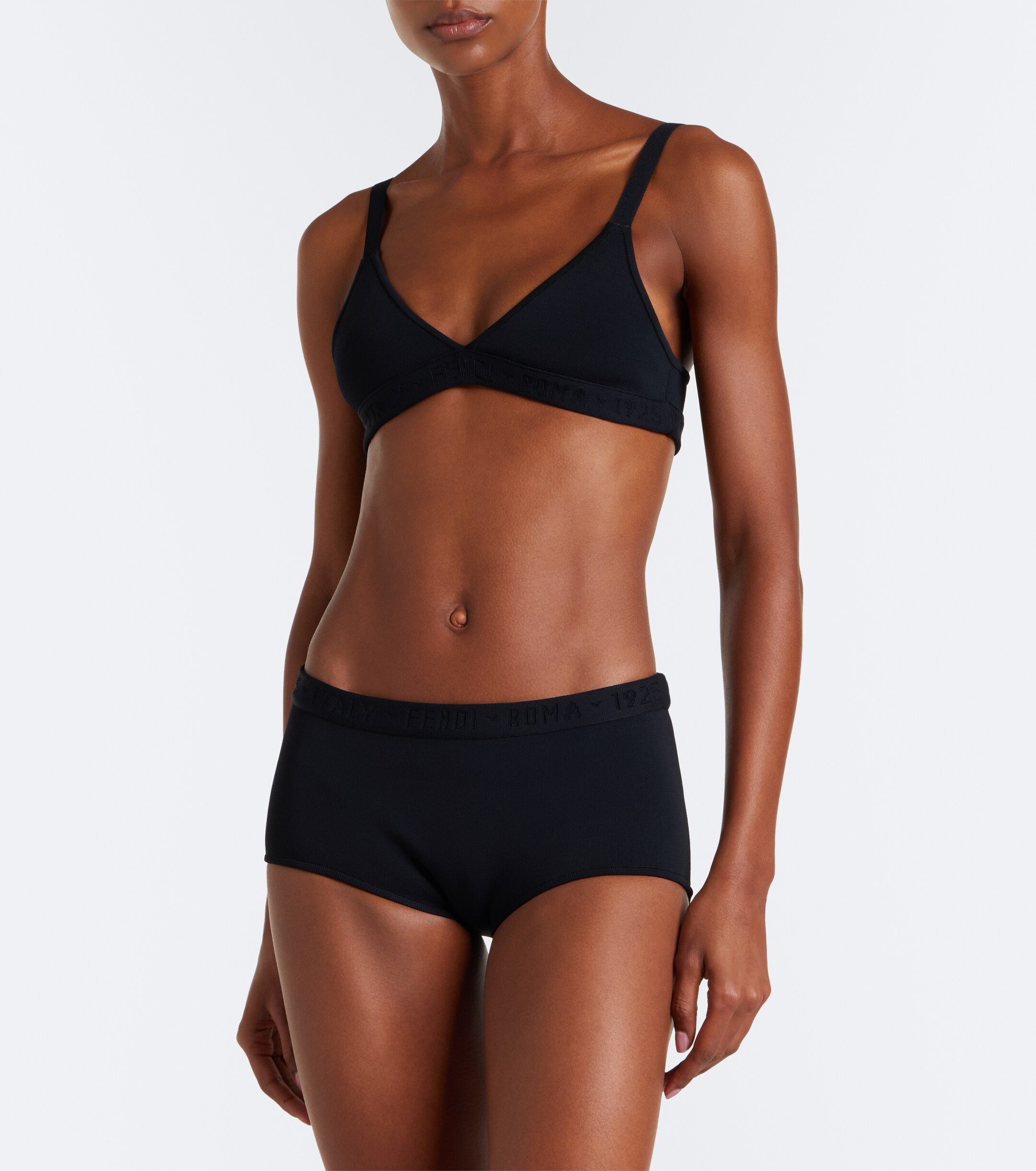Fendi Fendi Logo triangle bralette