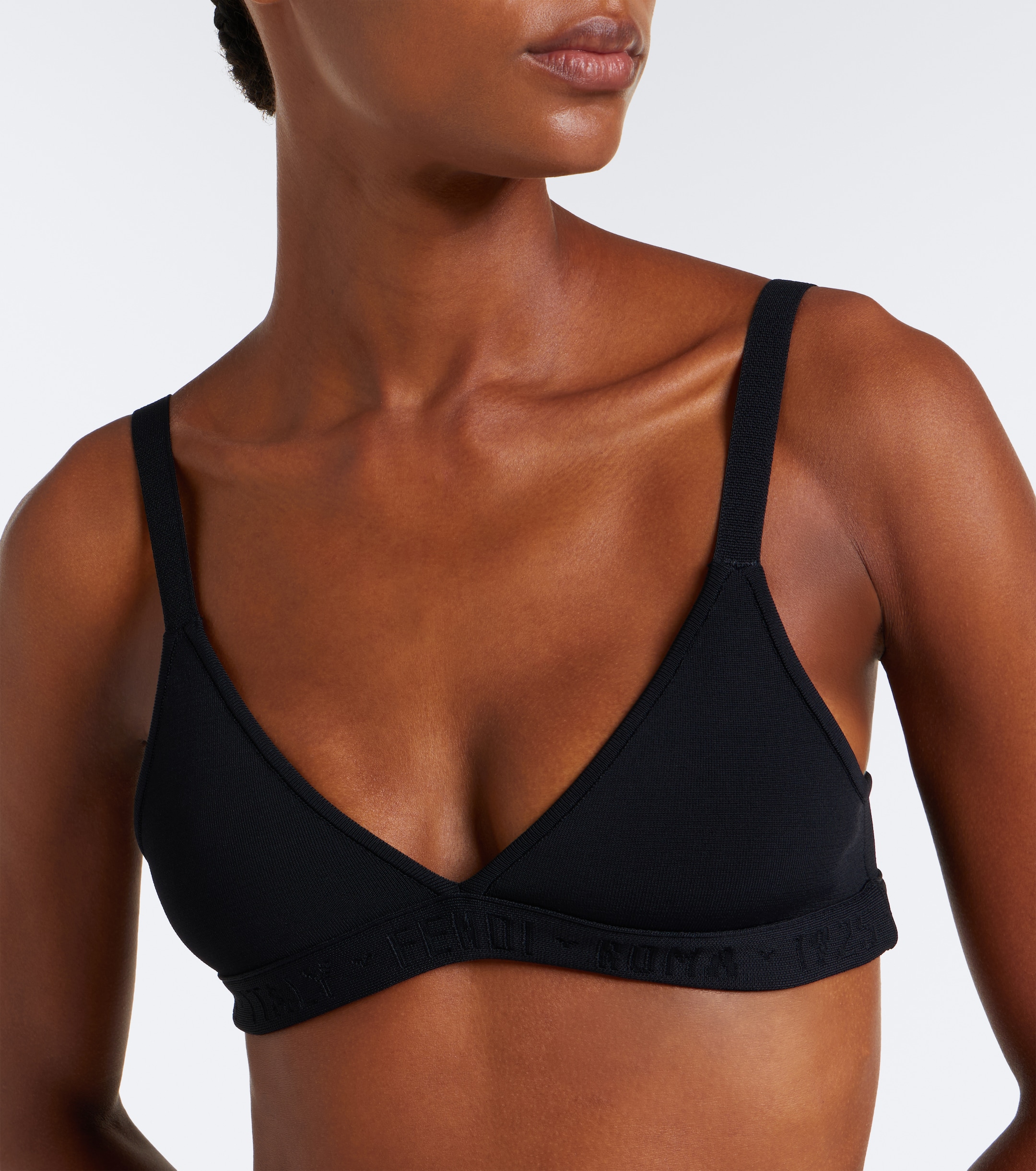 Fendi Fendi Logo triangle bralette