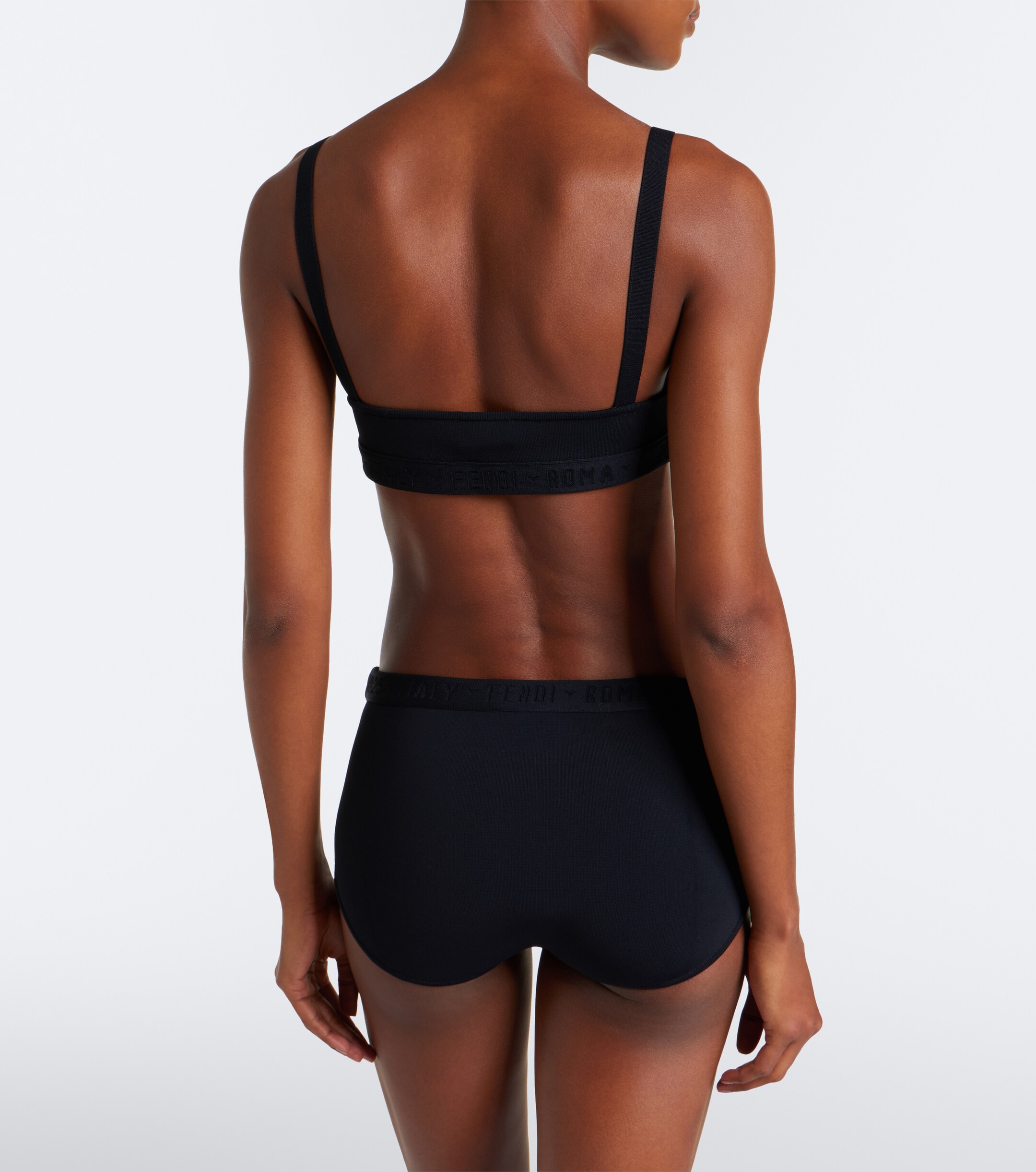 Fendi Fendi Logo triangle bralette