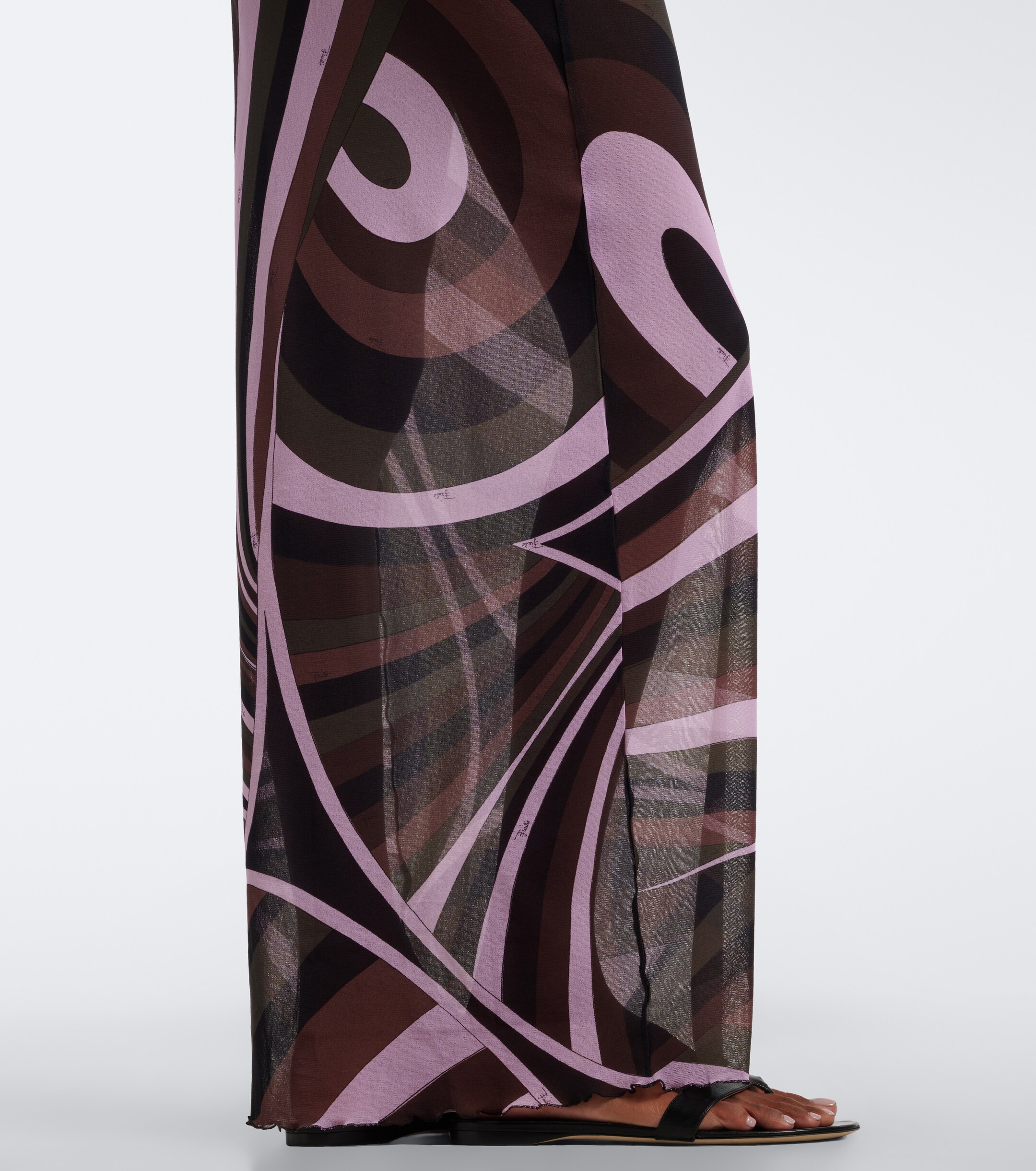 Pucci Pucci Iride sheer tulle maxi dress