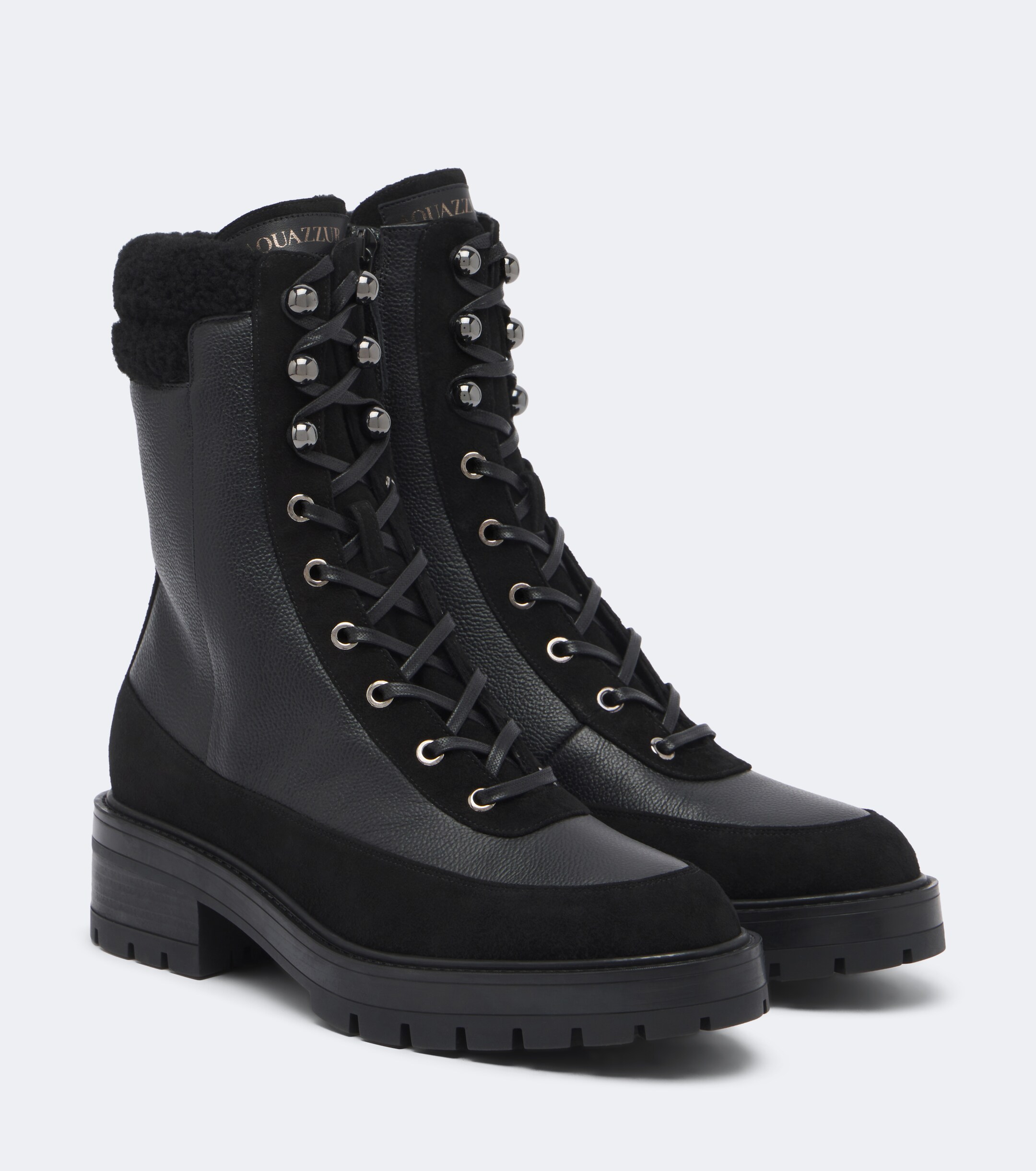 AQUAZZURA Aquazzura Very Cortina leather lace-up boots