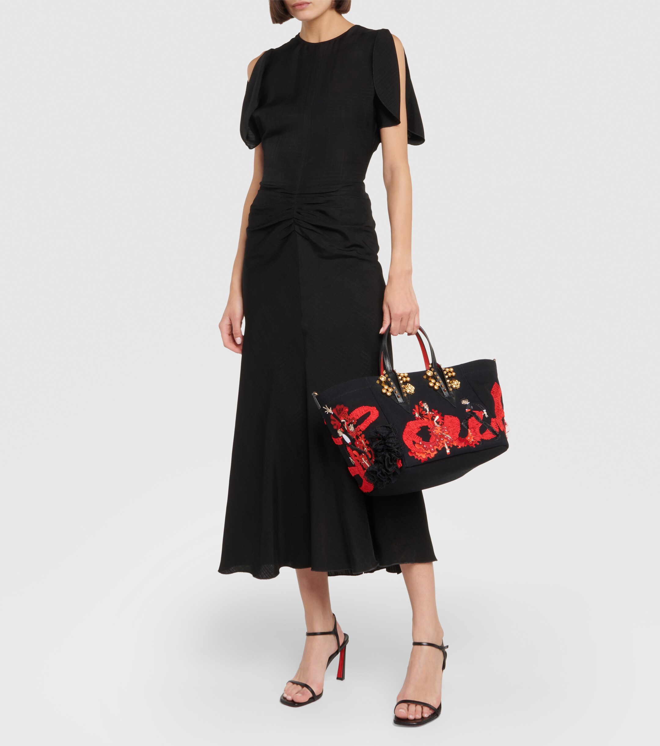 CHRISTIAN LOUBOUTIN x Rossy de Palma Flamencaba Small embroidered tote bag