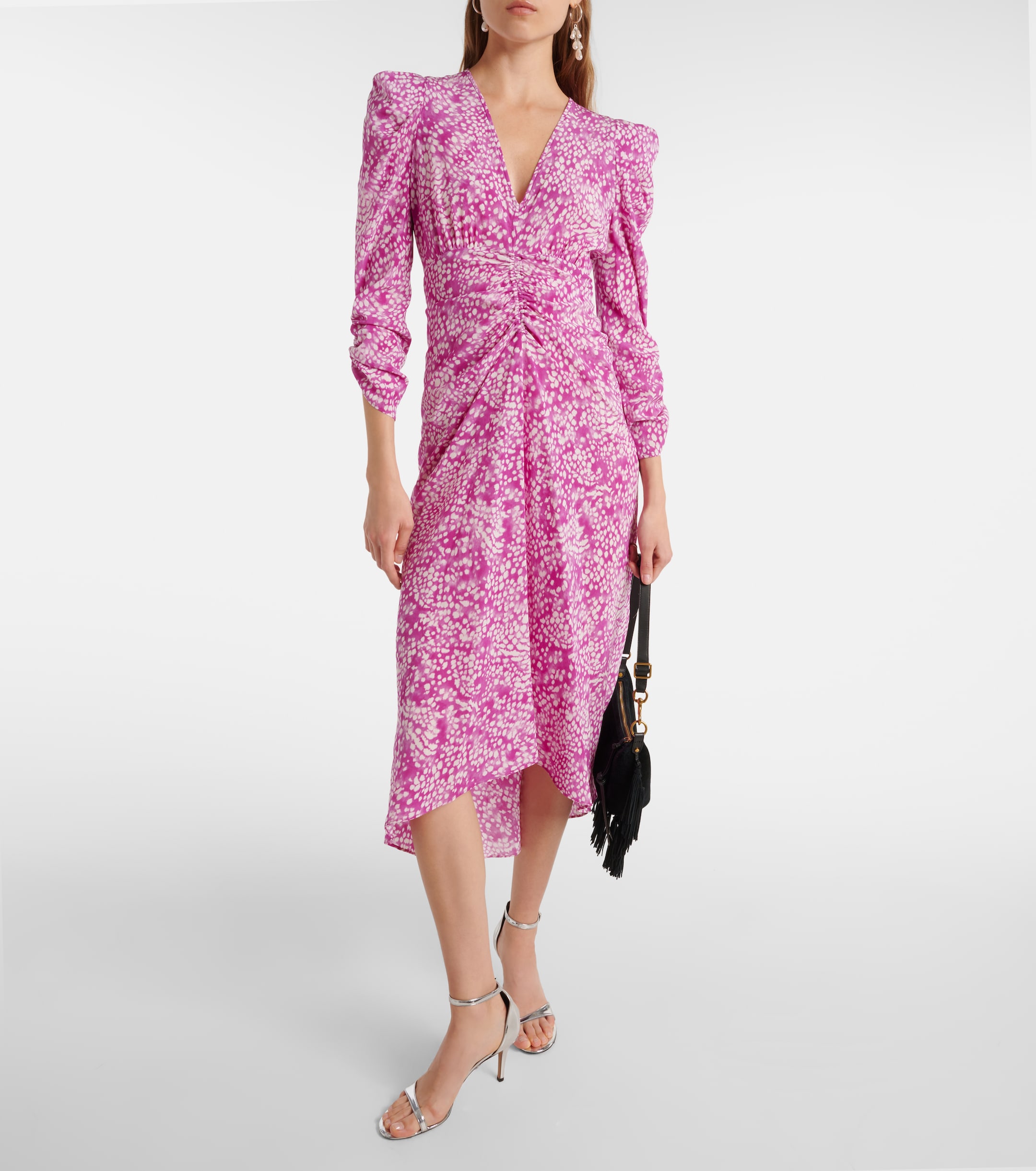 Isabel Marant - Albini gathered silk-blend midi dress | Plush