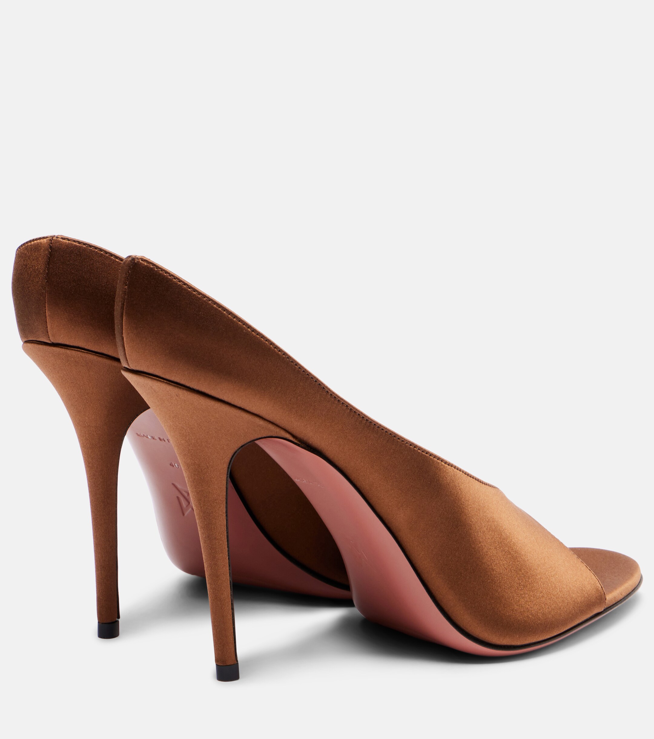 AMINA MUADDI Anok 105 satin mules thumbnail