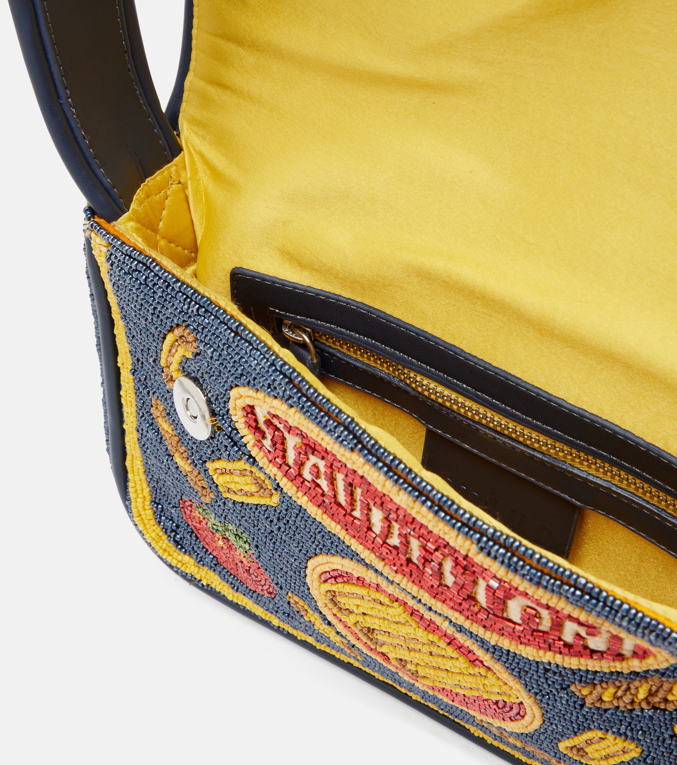 Staud Tommy Small beaded shoulder bag