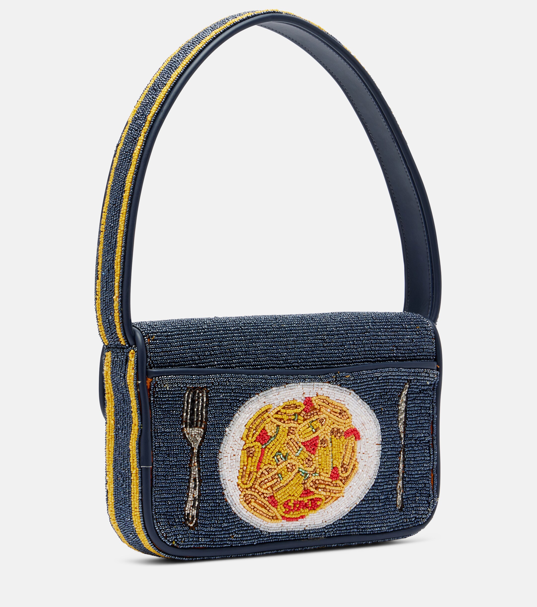 Staud Tommy Small beaded shoulder bag