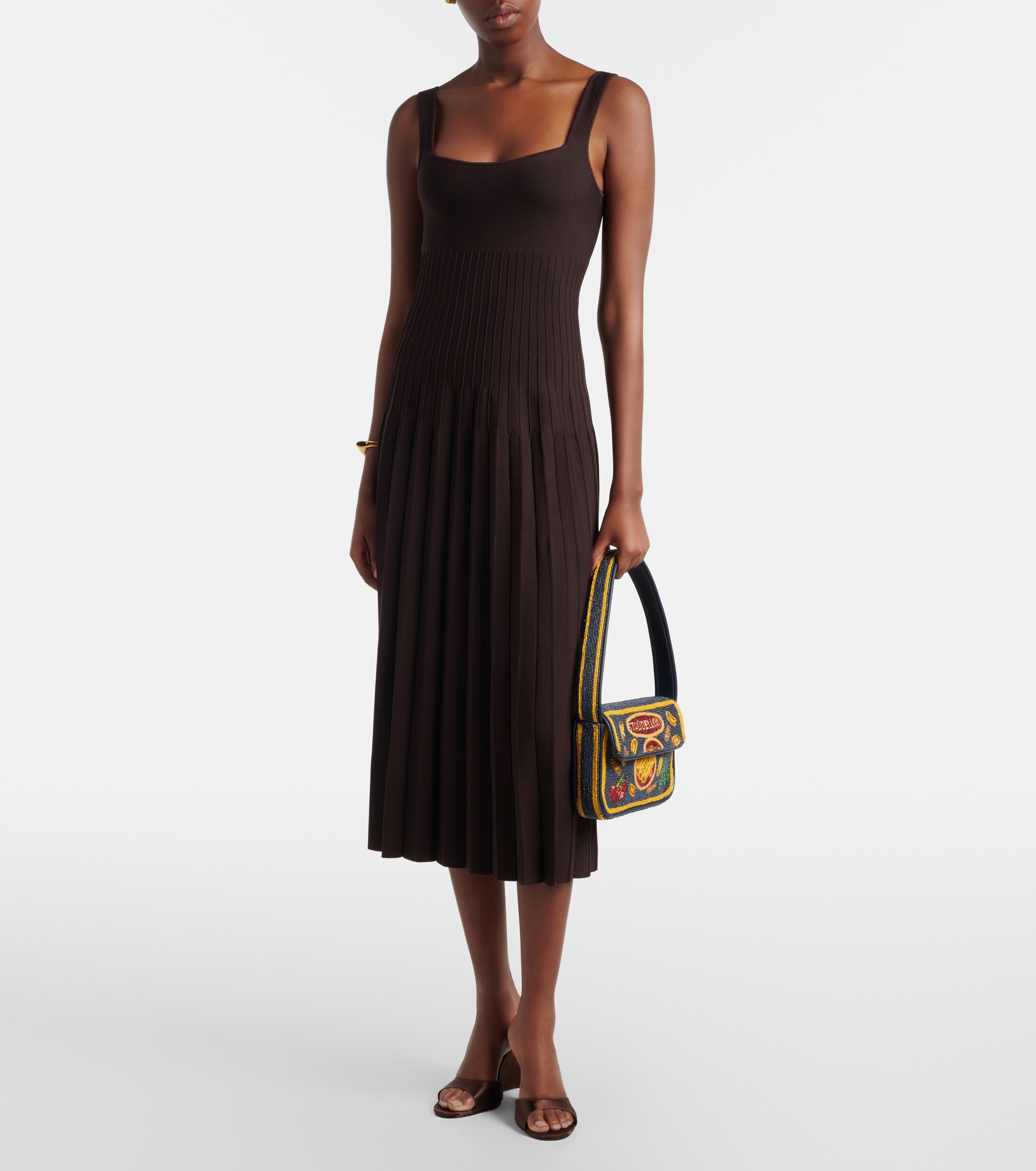 Staud Tommy Small beaded shoulder bag