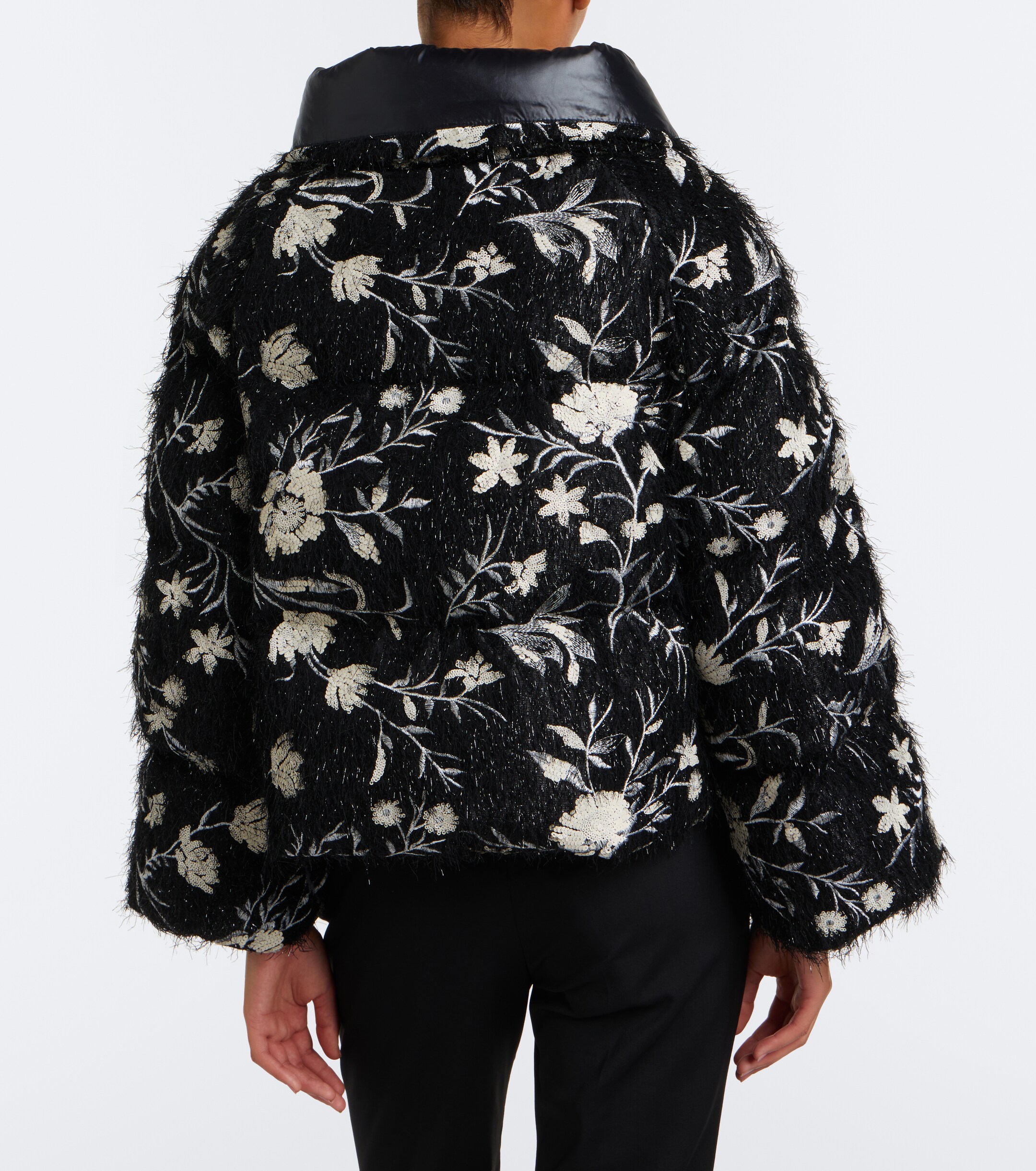 Moncler Moncler Floral sequined down jacket