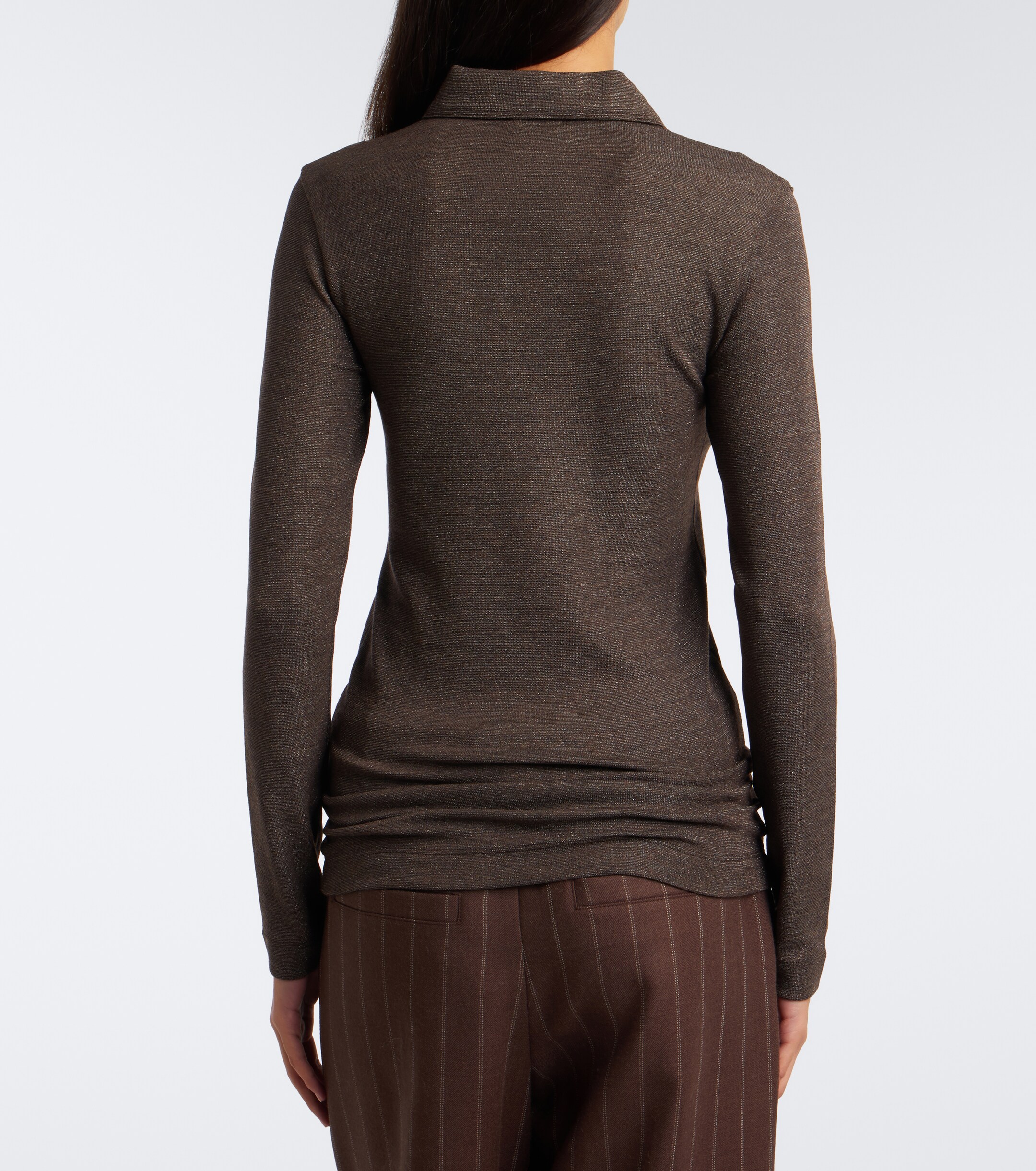 Brunello Cucinelli Brunello Cucinelli Wool-blend polo sweater