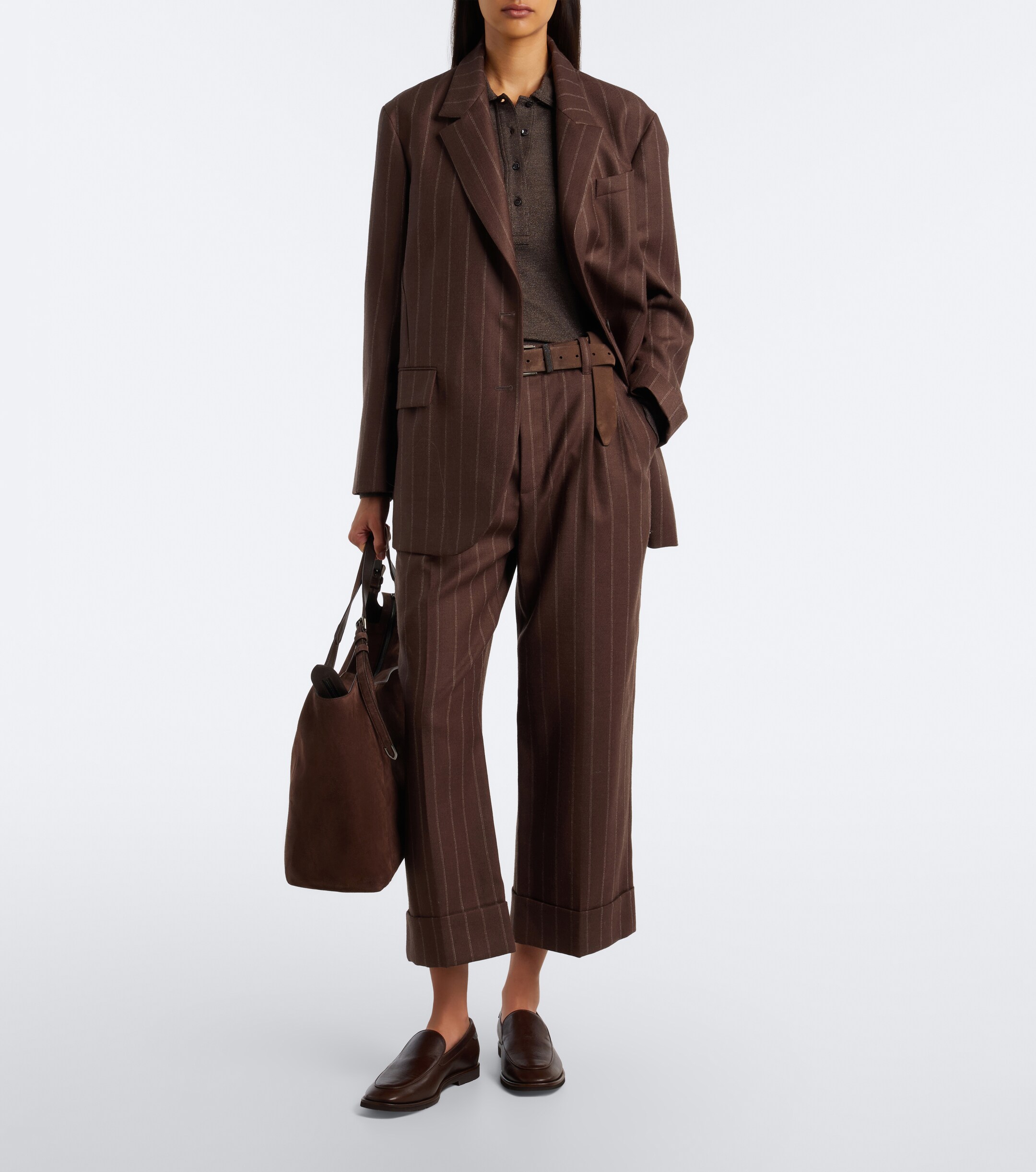 Brunello Cucinelli Brunello Cucinelli Wool-blend polo sweater